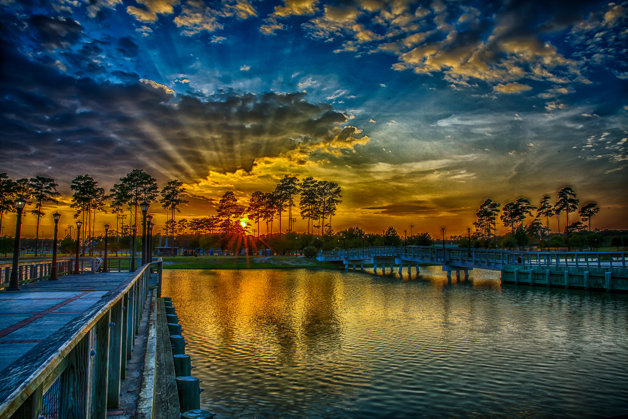 Free download wallpaper Sunset, Earth, Cloud, Photography, Dock on your PC desktop