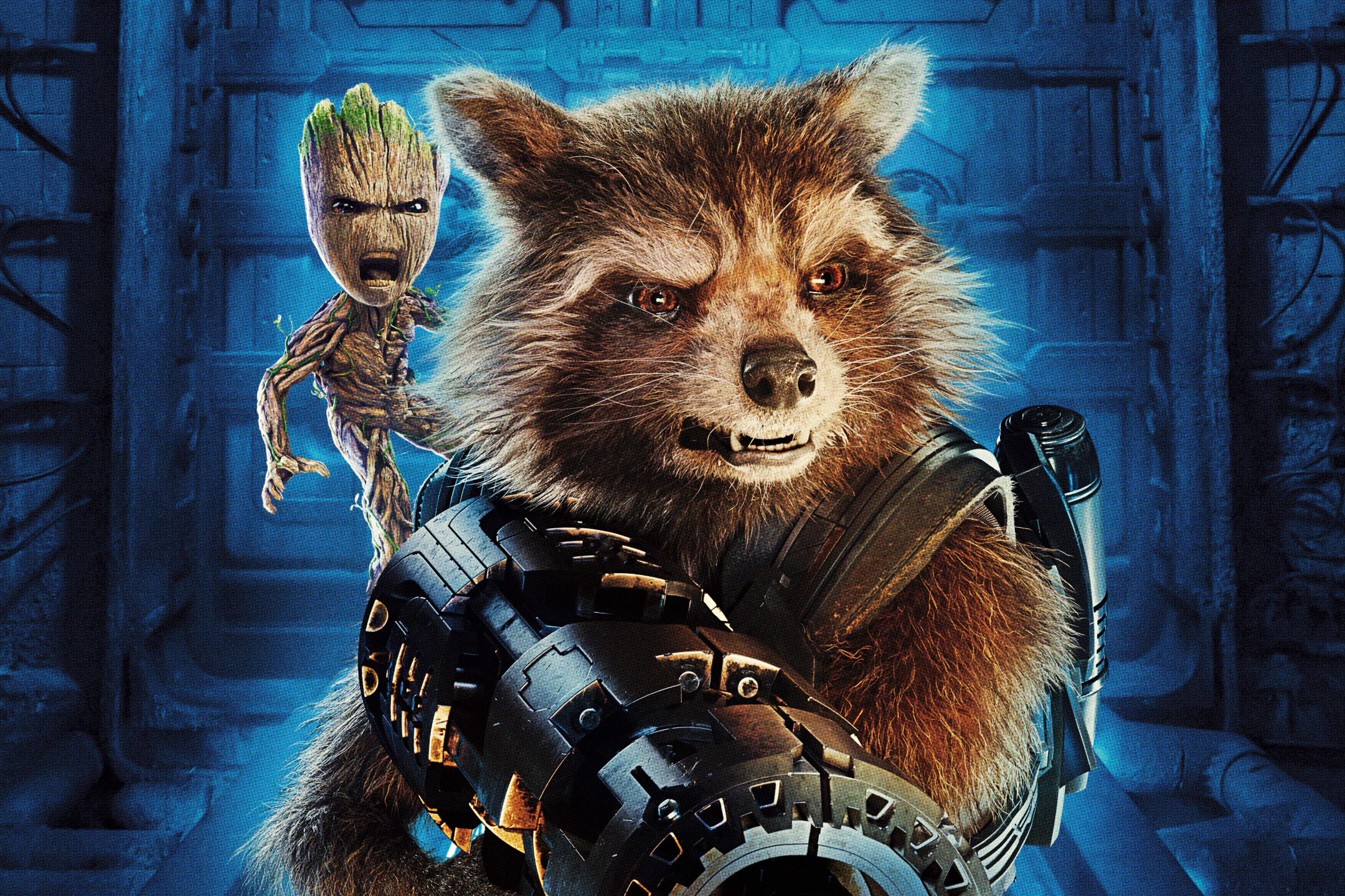 Handy-Wallpaper Filme, Raketen Waschbär, Groot, Guardians Of The Galaxy Vol 2 kostenlos herunterladen.