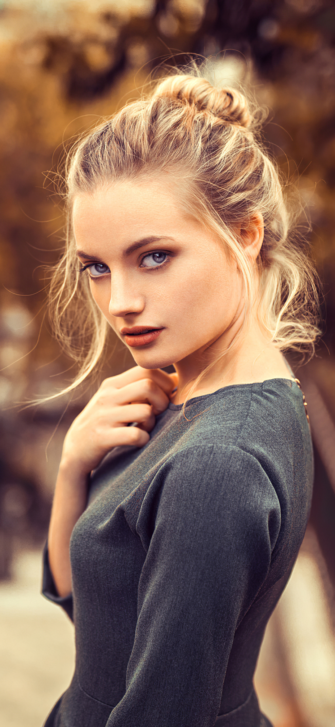 Download mobile wallpaper Blonde, Model, Women, Blue Eyes for free.