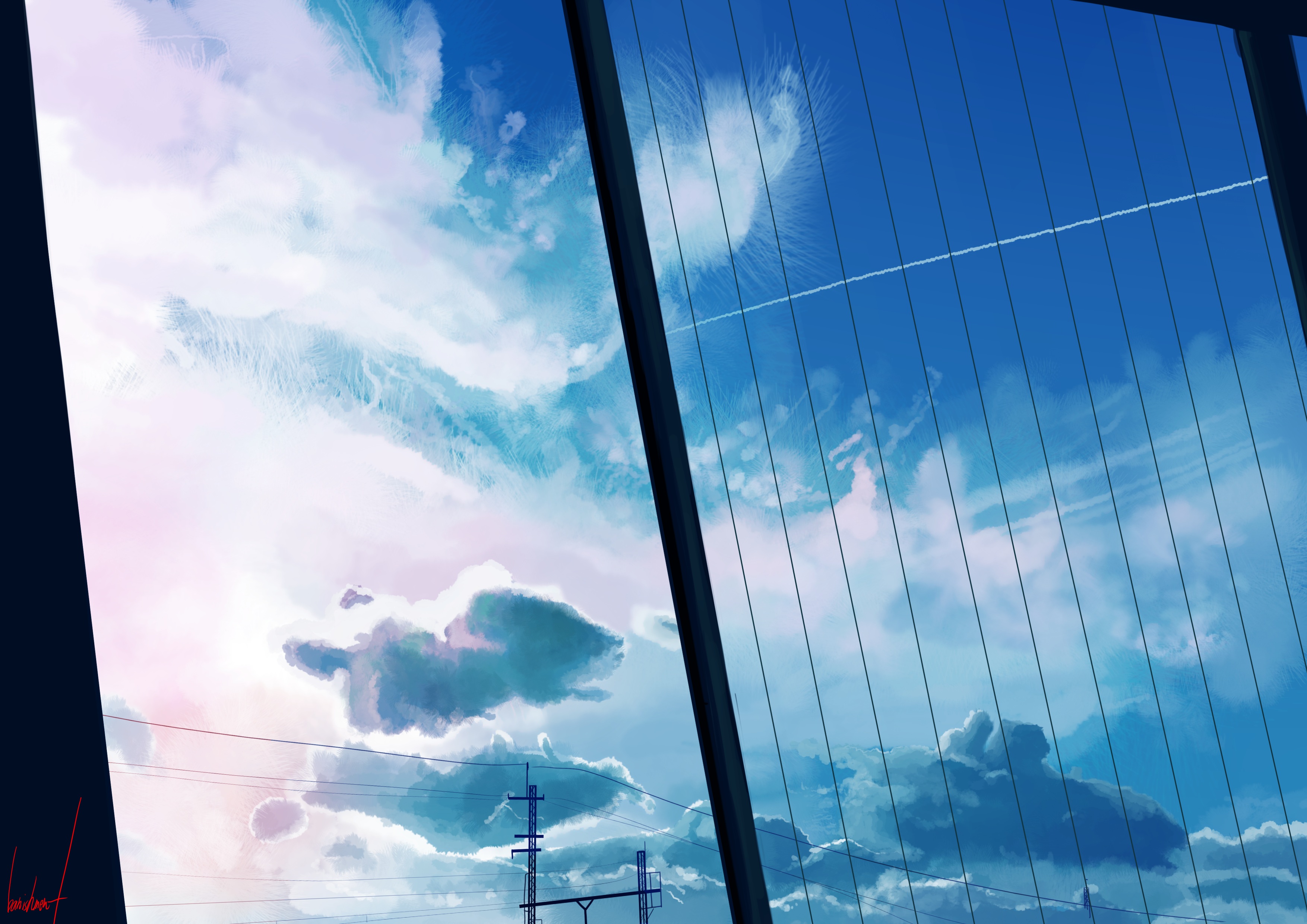 Free download wallpaper Anime, Sky on your PC desktop