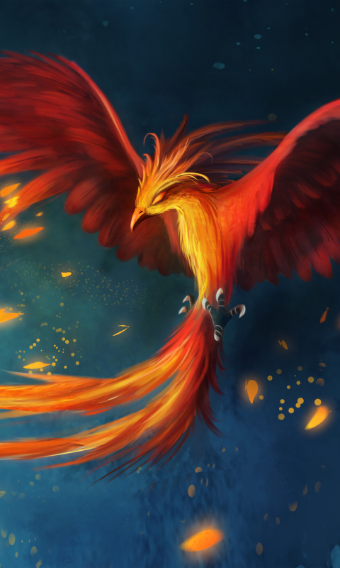 Download mobile wallpaper Fantasy, Phoenix, Fantasy Animals for free.