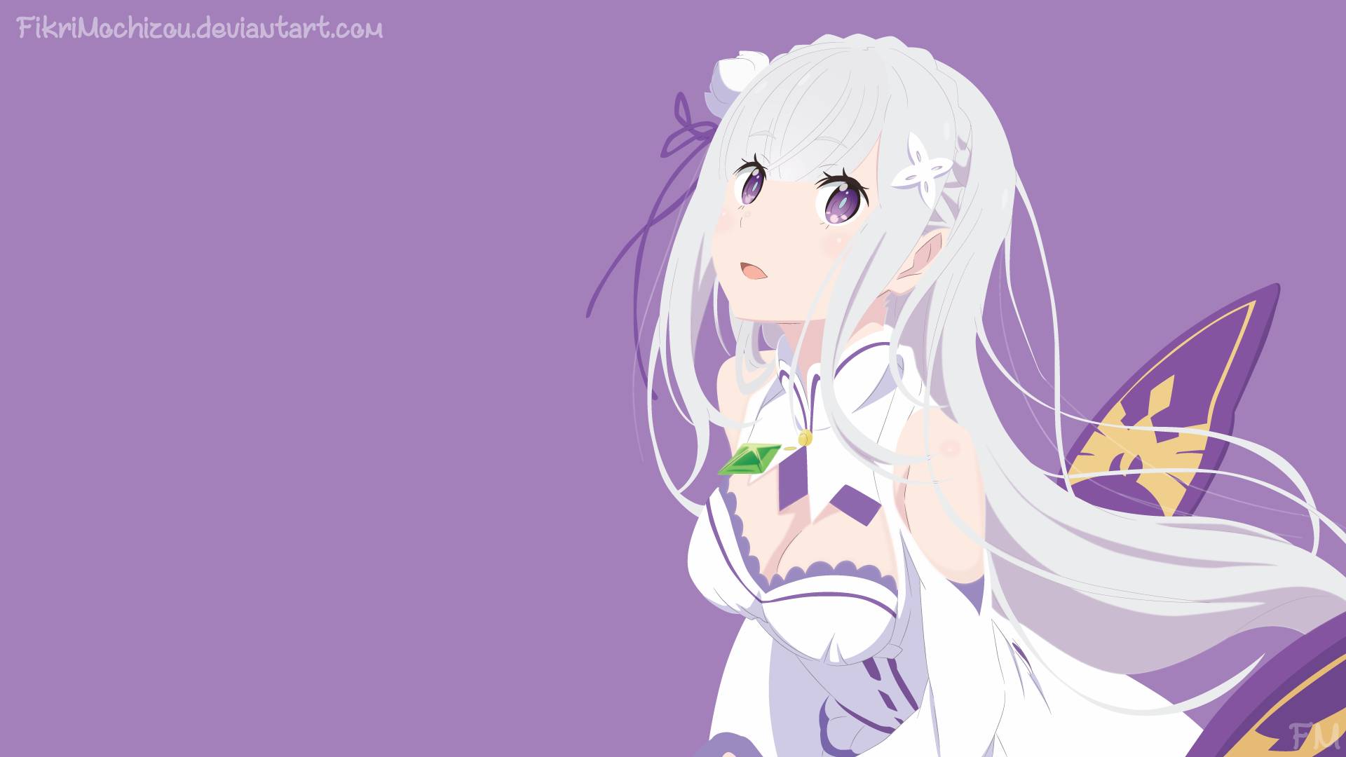 Laden Sie das Animes, Emilia (Re: Zero), Re:zero Das Leben In Einer Anderen Welt Beginnen-Bild kostenlos auf Ihren PC-Desktop herunter