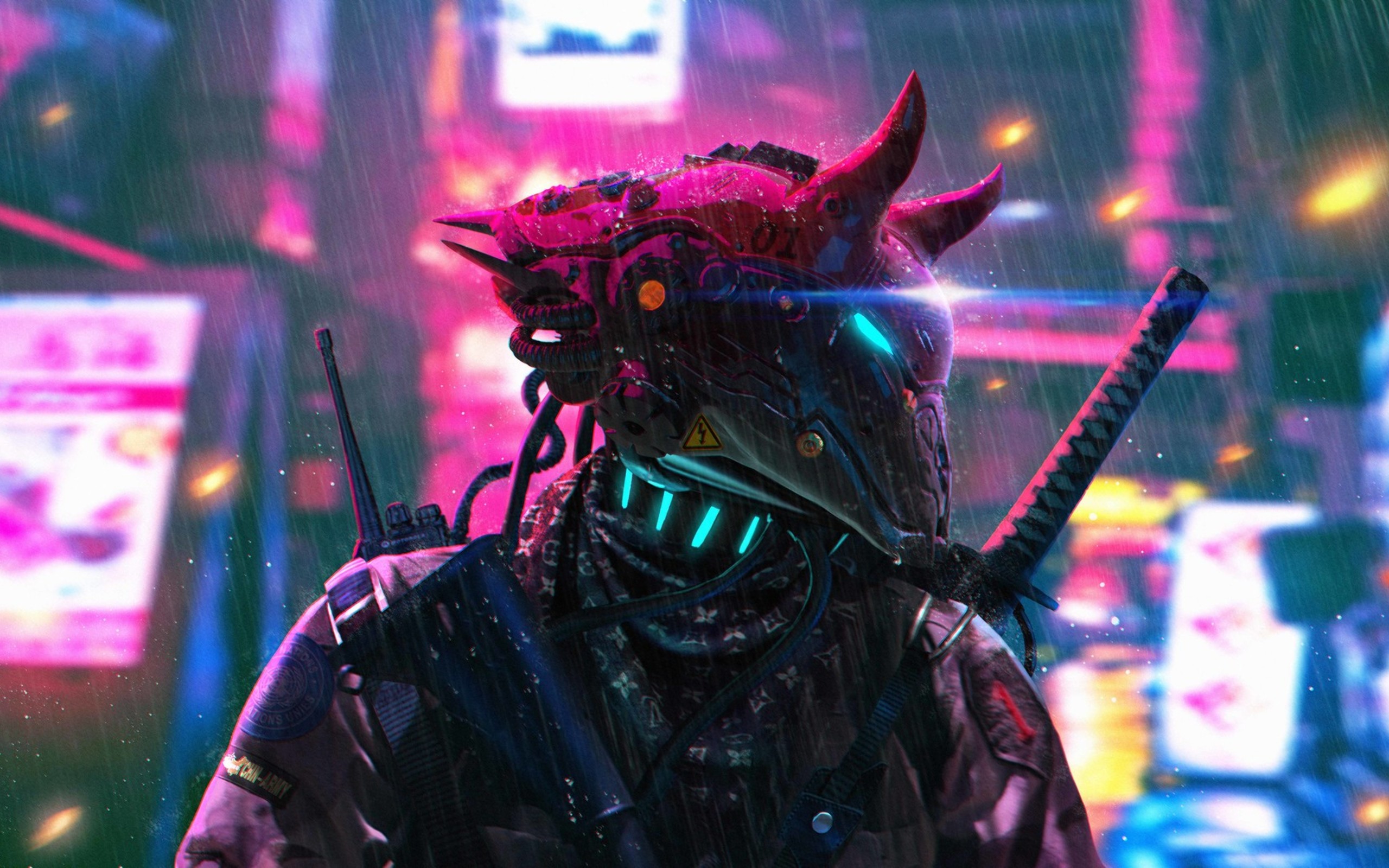 Free download wallpaper Cyberpunk, Warrior, Sci Fi, Cyborg on your PC desktop