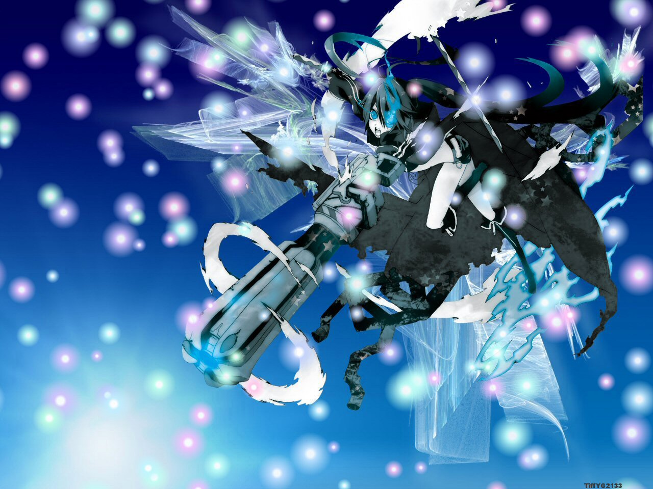 Free download wallpaper Anime, Black Rock Shooter on your PC desktop