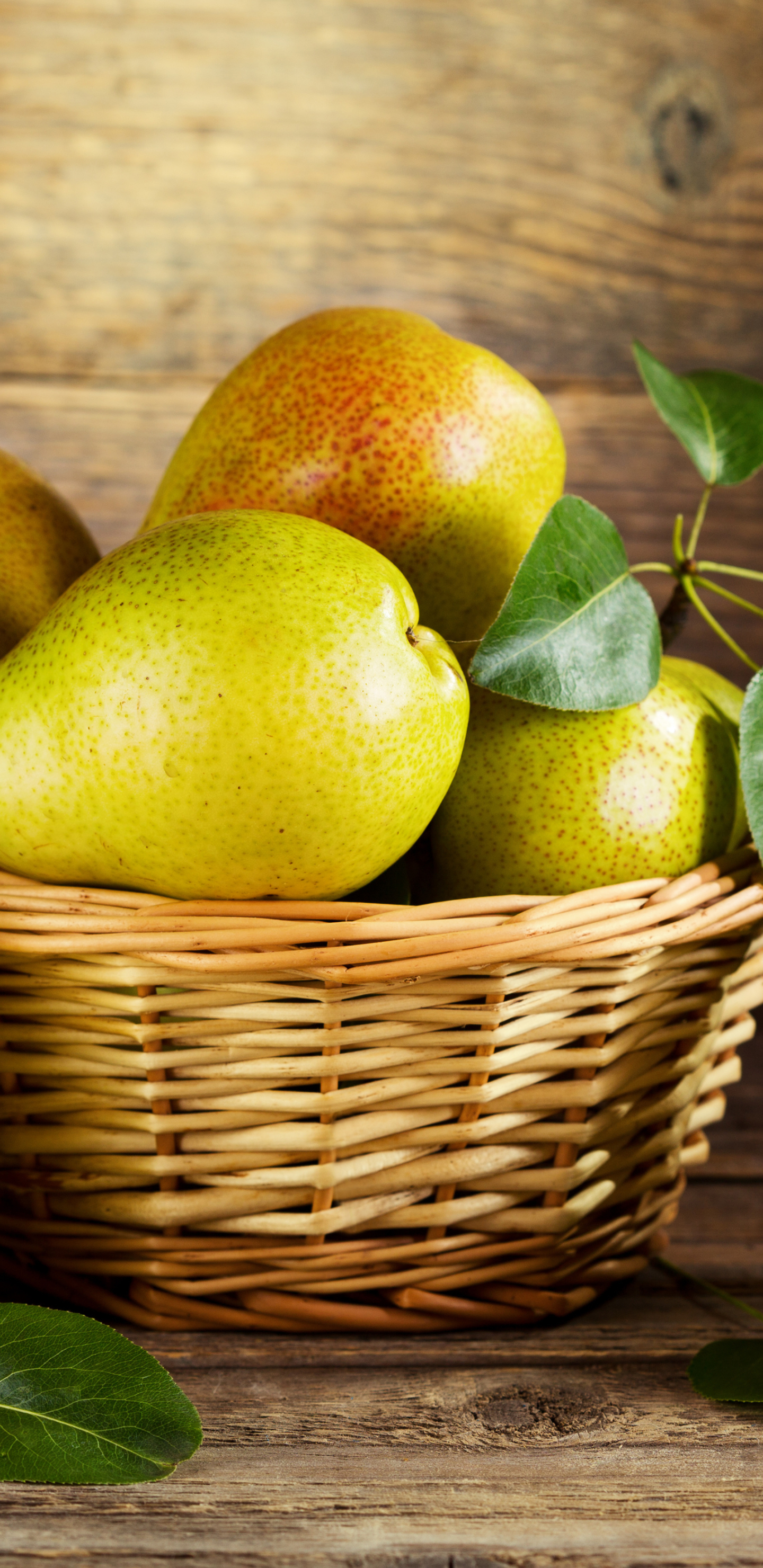 Download mobile wallpaper Fruits, Food, Fruit, Basket, Pear for free.
