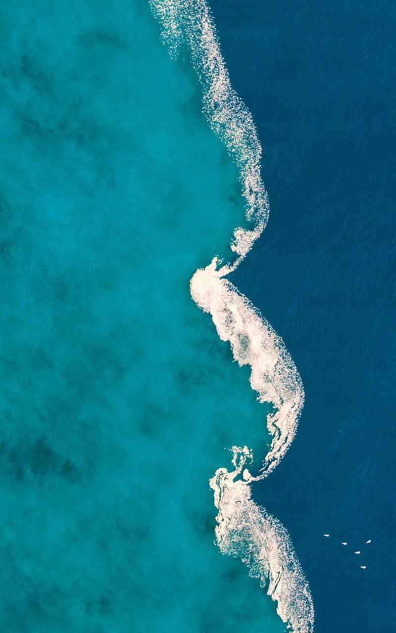 Download mobile wallpaper Water, Sea, Ocean, Earth, Aerial for free.