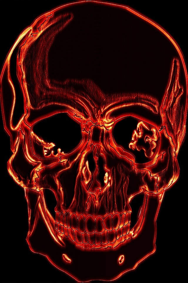 Download mobile wallpaper Dark, Skull for free.