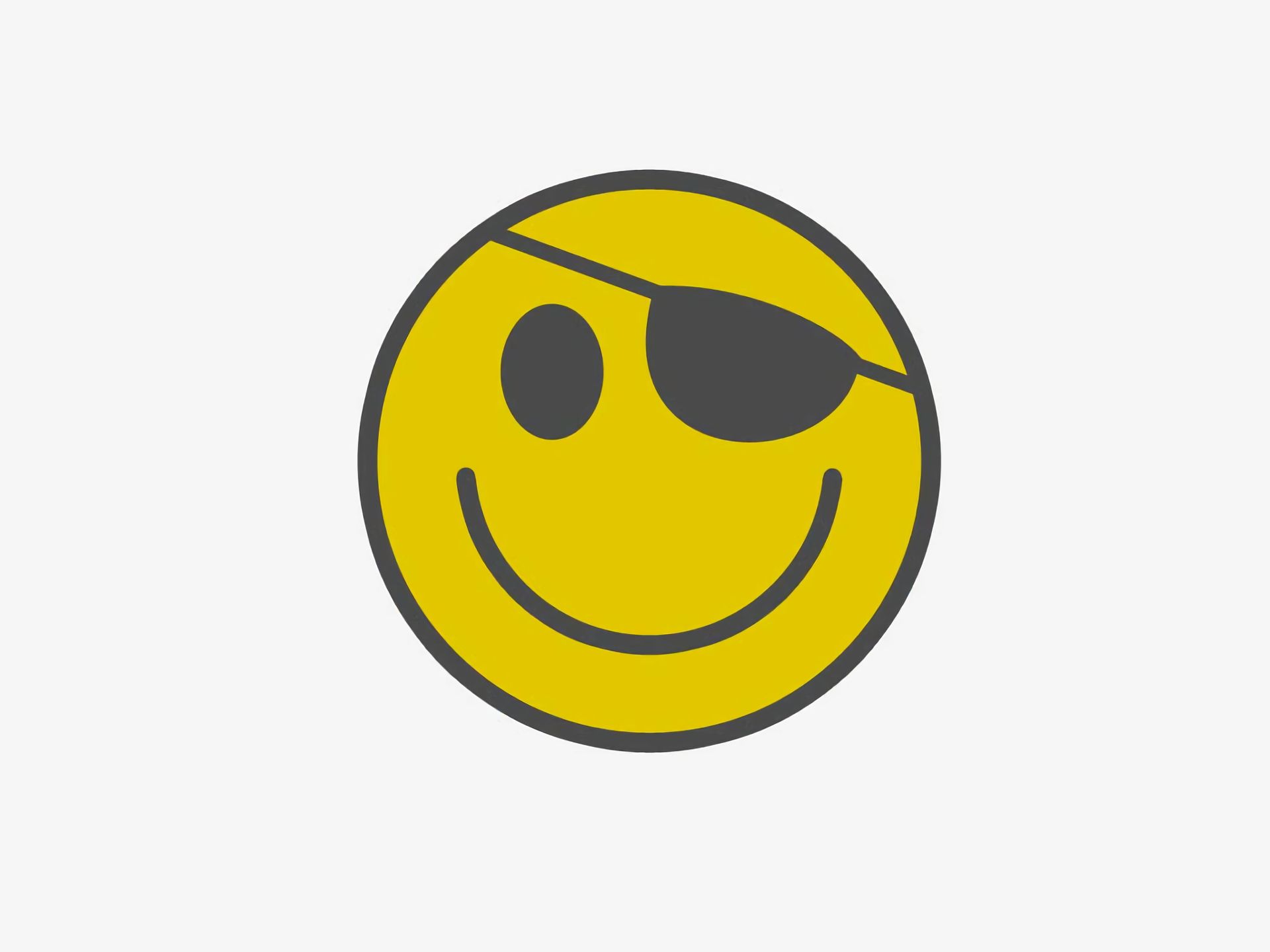 Download mobile wallpaper Smiley, Humor, Eye Patch for free.