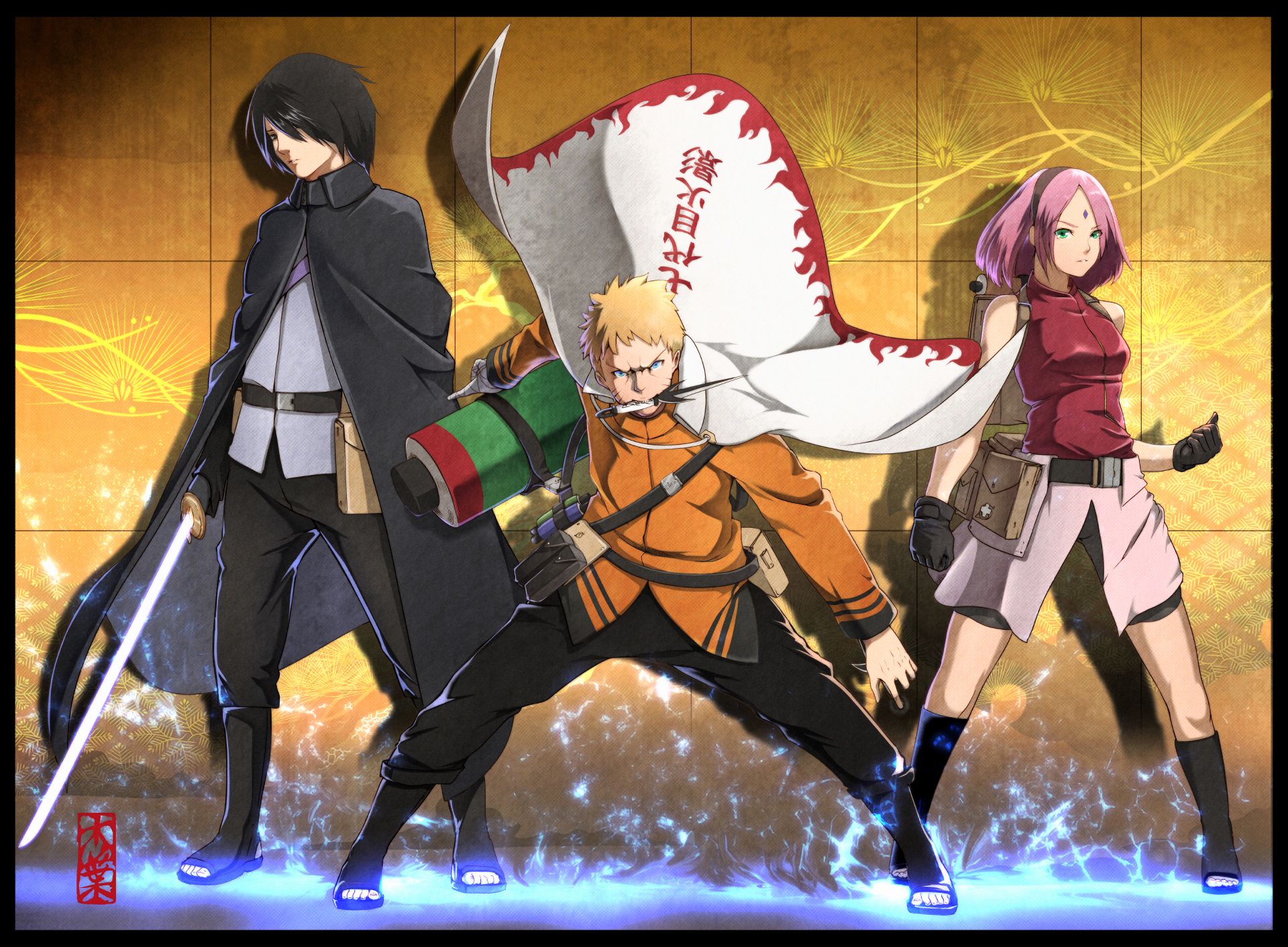 Laden Sie das Naruto, Animes, Sasuke Uchiha, Sakura Haruno, Naruto Uzumaki, Boruto-Bild kostenlos auf Ihren PC-Desktop herunter