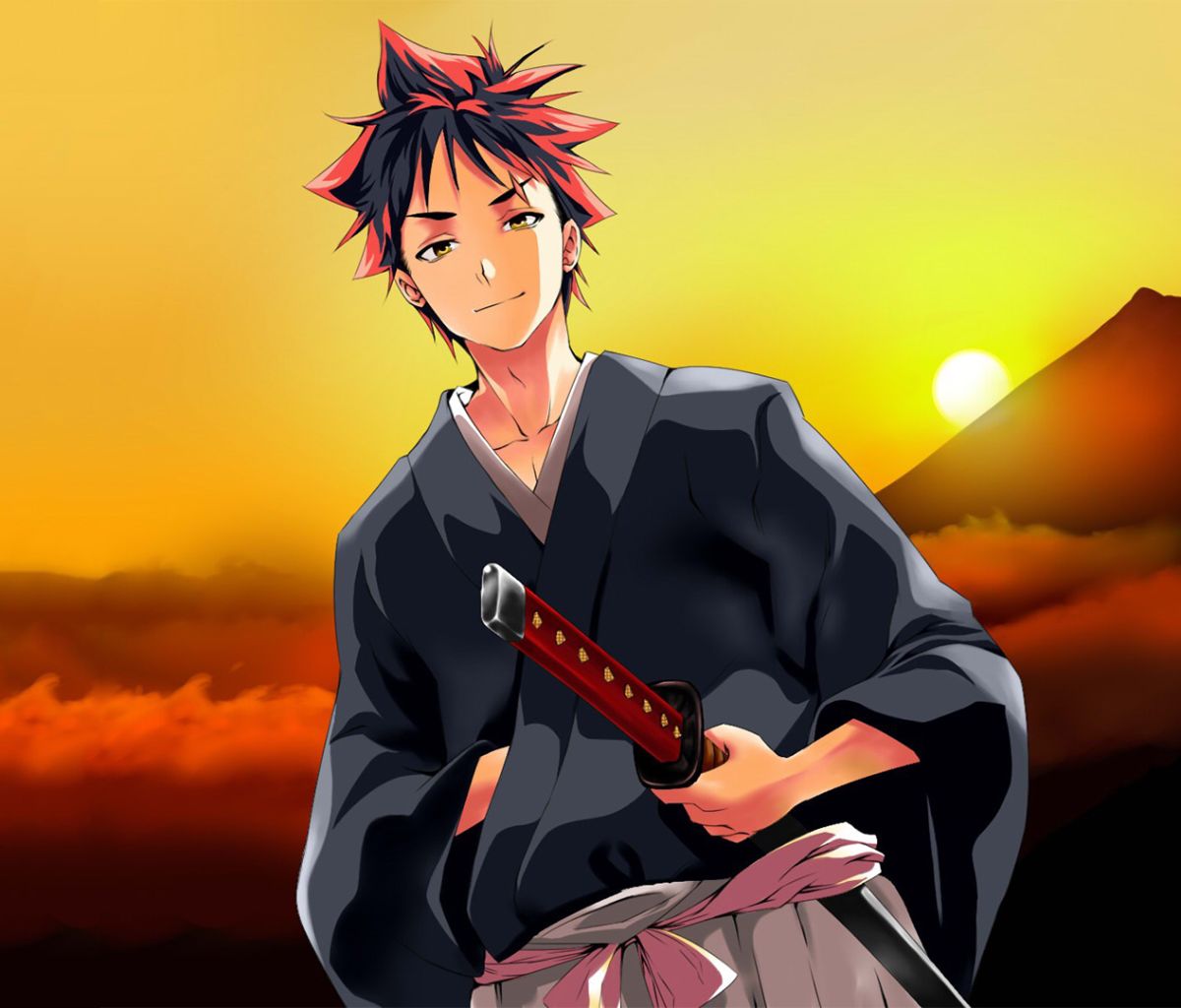 Laden Sie das Animes, Soma Yukihira, Essenskriege: Shokugeki No Soma-Bild kostenlos auf Ihren PC-Desktop herunter