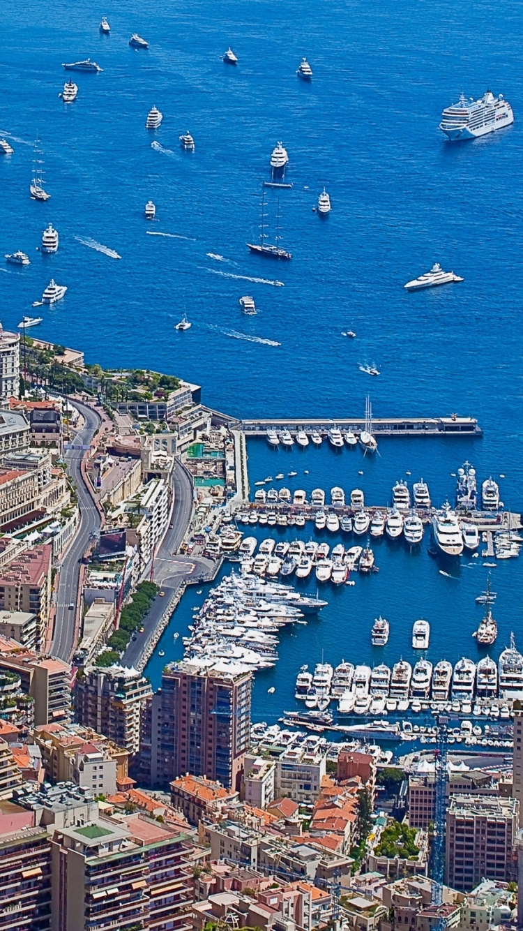 Download mobile wallpaper Landscape, Cities, City, Ocean, Monaco, Man Made for free.