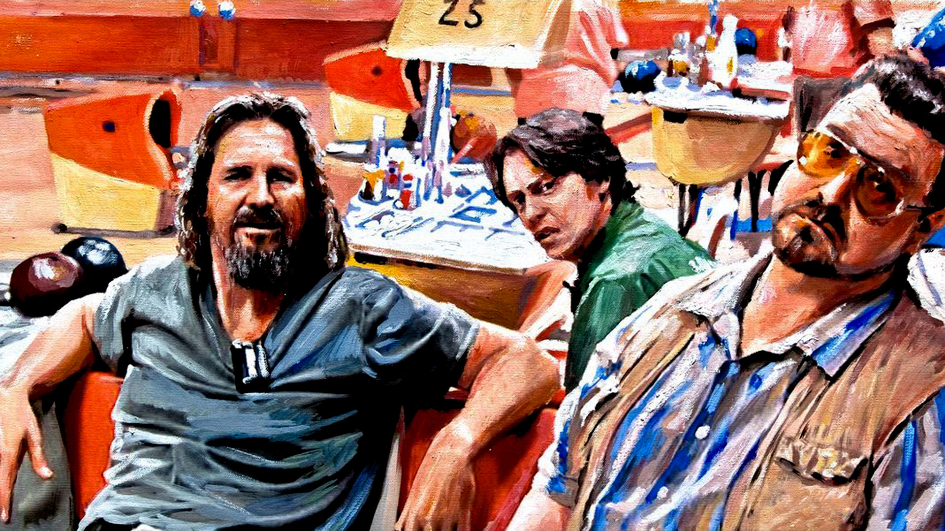 Download mobile wallpaper Painting, Movie, Jeff Bridges, The Big Lebowski for free.