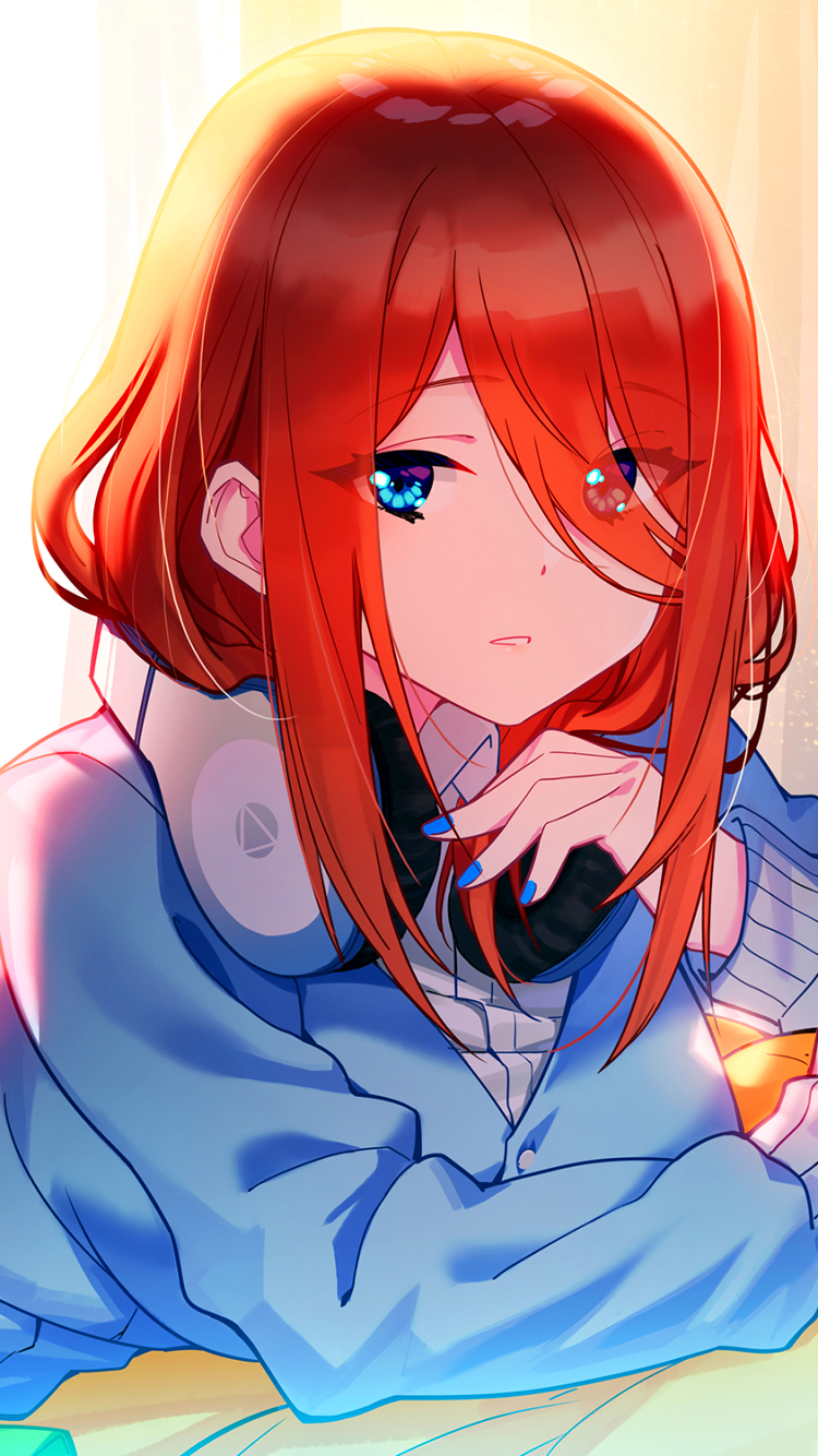 Descarga gratuita de fondo de pantalla para móvil de Animado, Go Toubun No Hanayome, Miku Nakano.