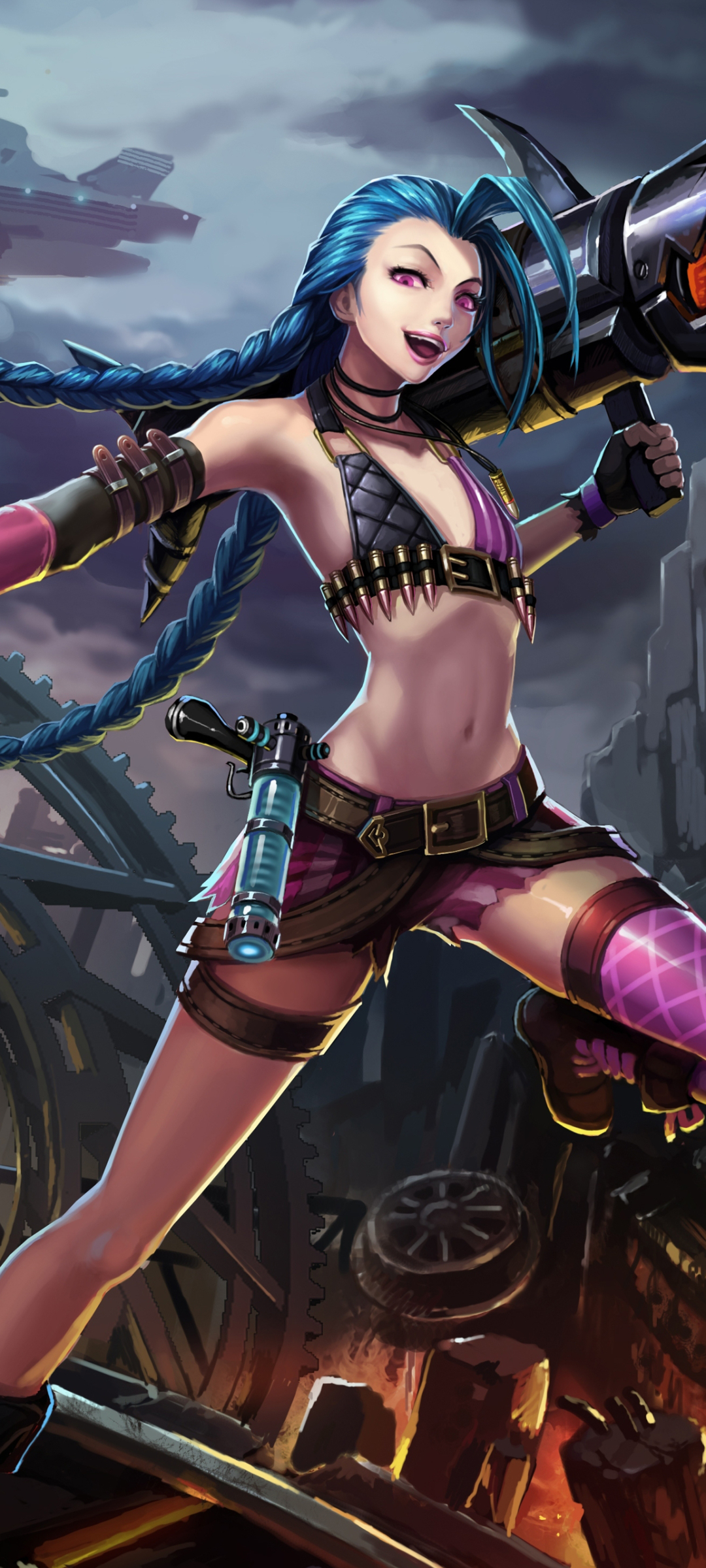 Handy-Wallpaper League Of Legends, Computerspiele, Jinx (Liga Der Legenden) kostenlos herunterladen.