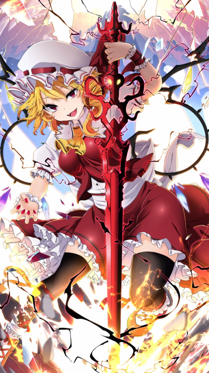 Download mobile wallpaper Anime, Flandre Scarlet, Touhou for free.