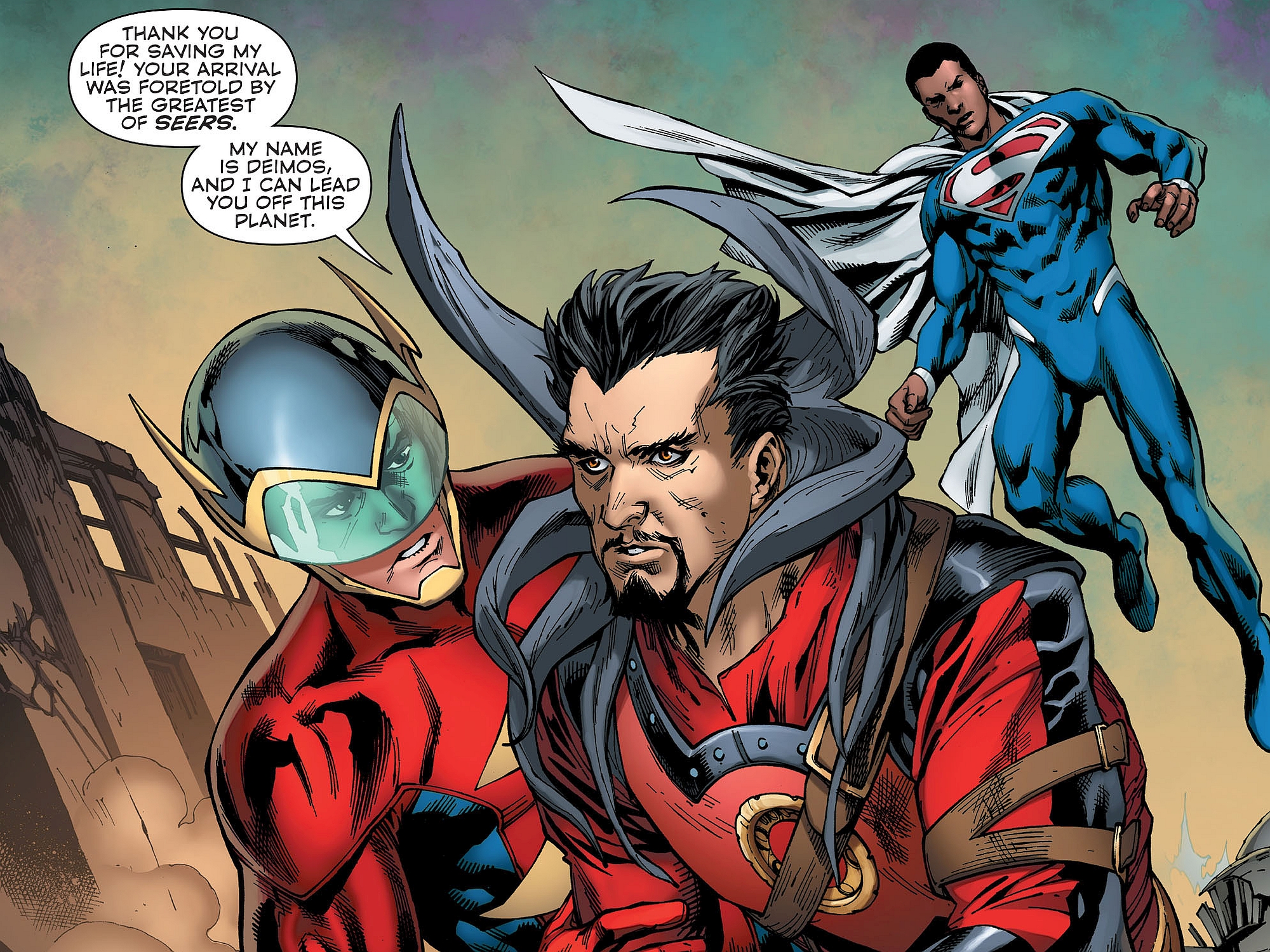 Download mobile wallpaper Superman, Flash, Comics, Jay Garrick, Convergence for free.