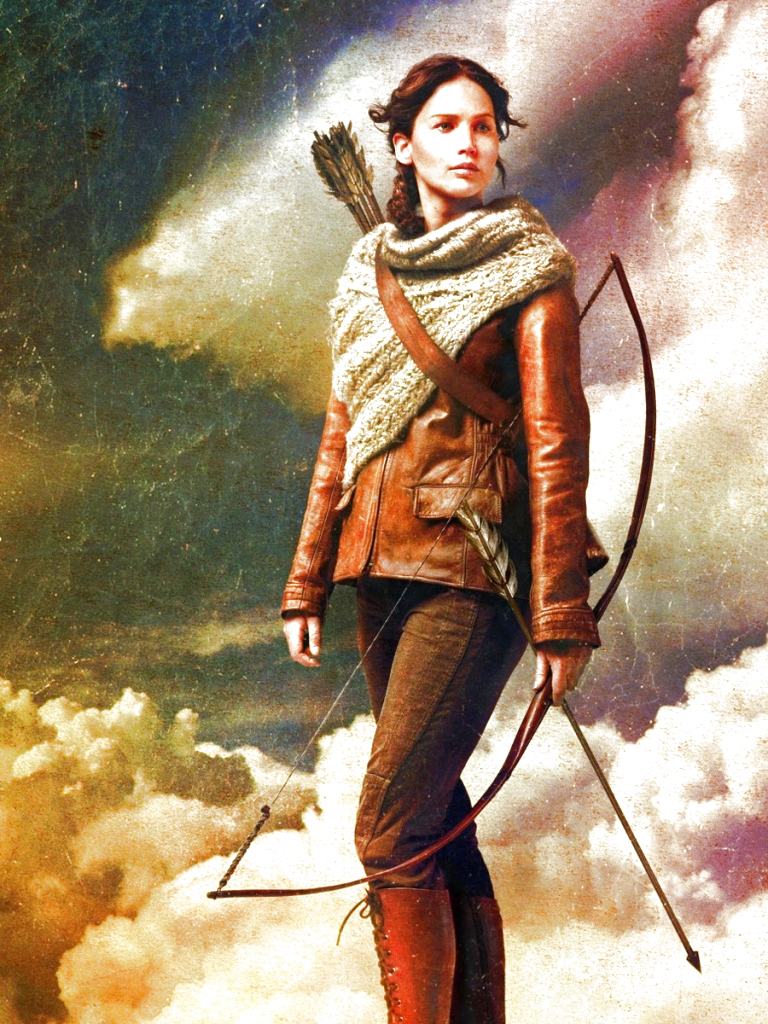 Download mobile wallpaper Crossbow, Movie, The Hunger Games, The Hunger Games: Catching Fire for free.