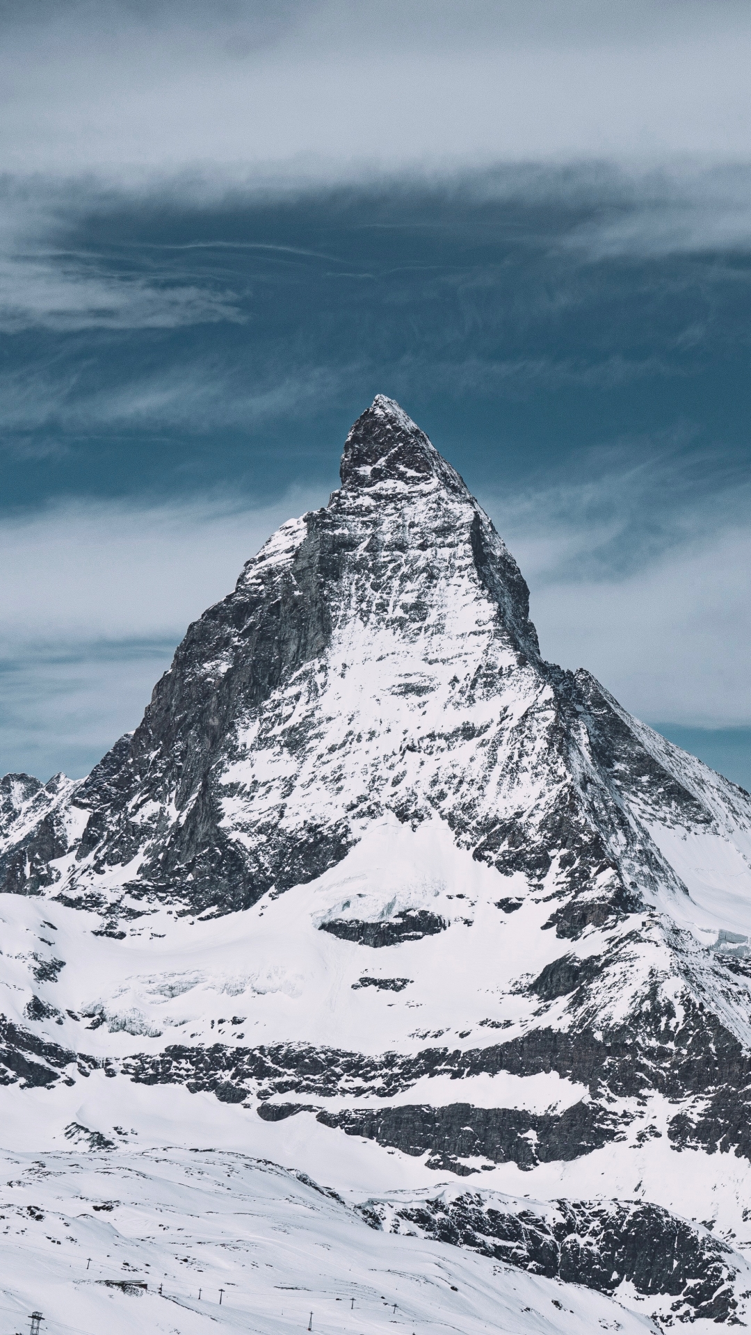 Handy-Wallpaper Landschaft, Winter, Natur, Schnee, Berg, Gipfel, Gebirge, Matterhorn, Berge, Erde/natur kostenlos herunterladen.