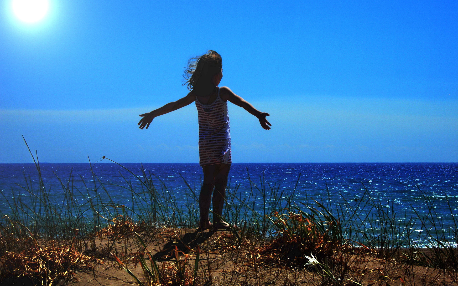 Laden Sie das Ozean, Kind, Fotografie-Bild kostenlos auf Ihren PC-Desktop herunter