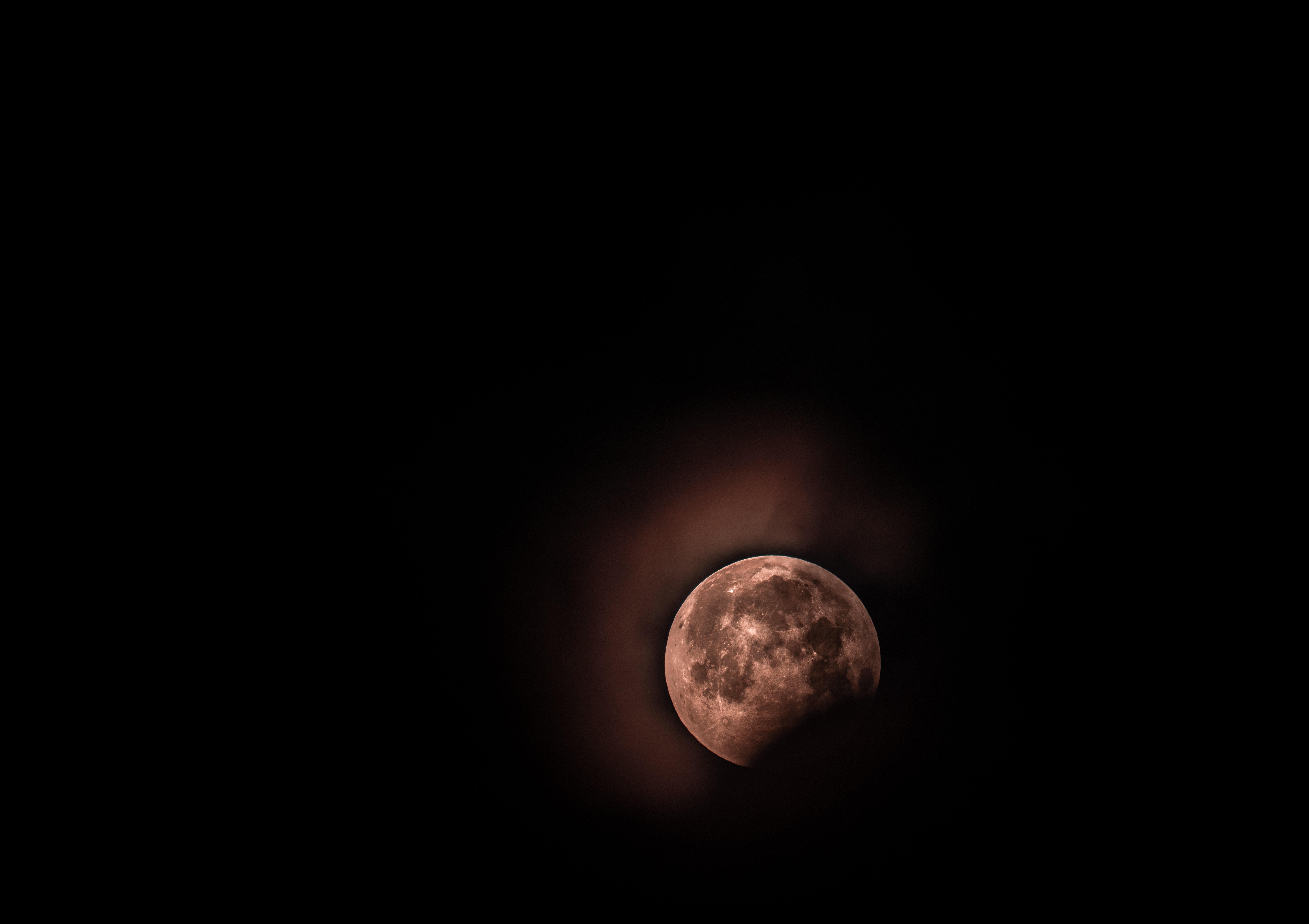 146950 Hintergrundbild herunterladen vollmond, sky, universum, übernachtung, mond, finsternis, eclipse, roter mond, red moon - Bildschirmschoner und Bilder kostenlos