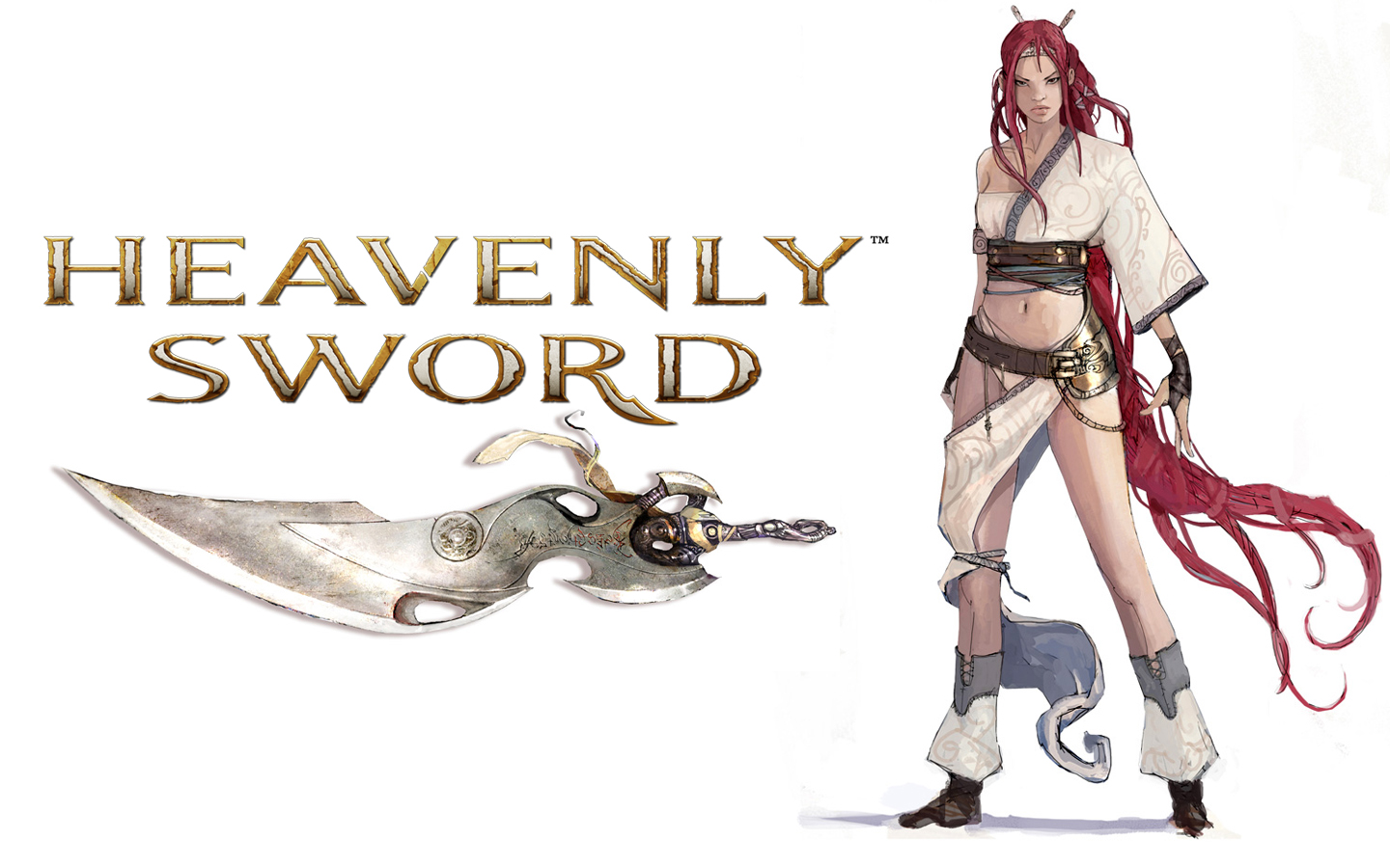 216854 descargar fondo de pantalla videojuego, heavenly sword: protectores de pantalla e imágenes gratis
