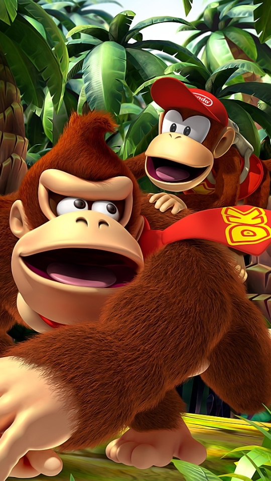 video game, donkey kong country returns, diddy kong, donkey kong