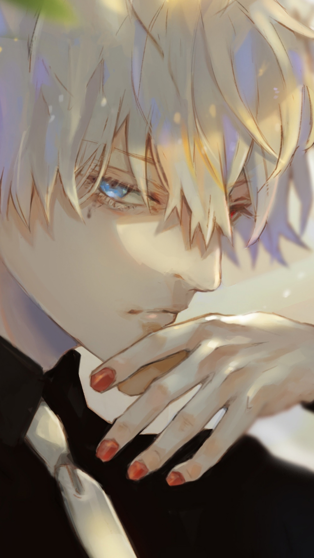 Handy-Wallpaper Blaue Augen, Animes, Weißes Haar, Tokyo Ghoul: Re, Ken Kanek, Haise Sasaki kostenlos herunterladen.