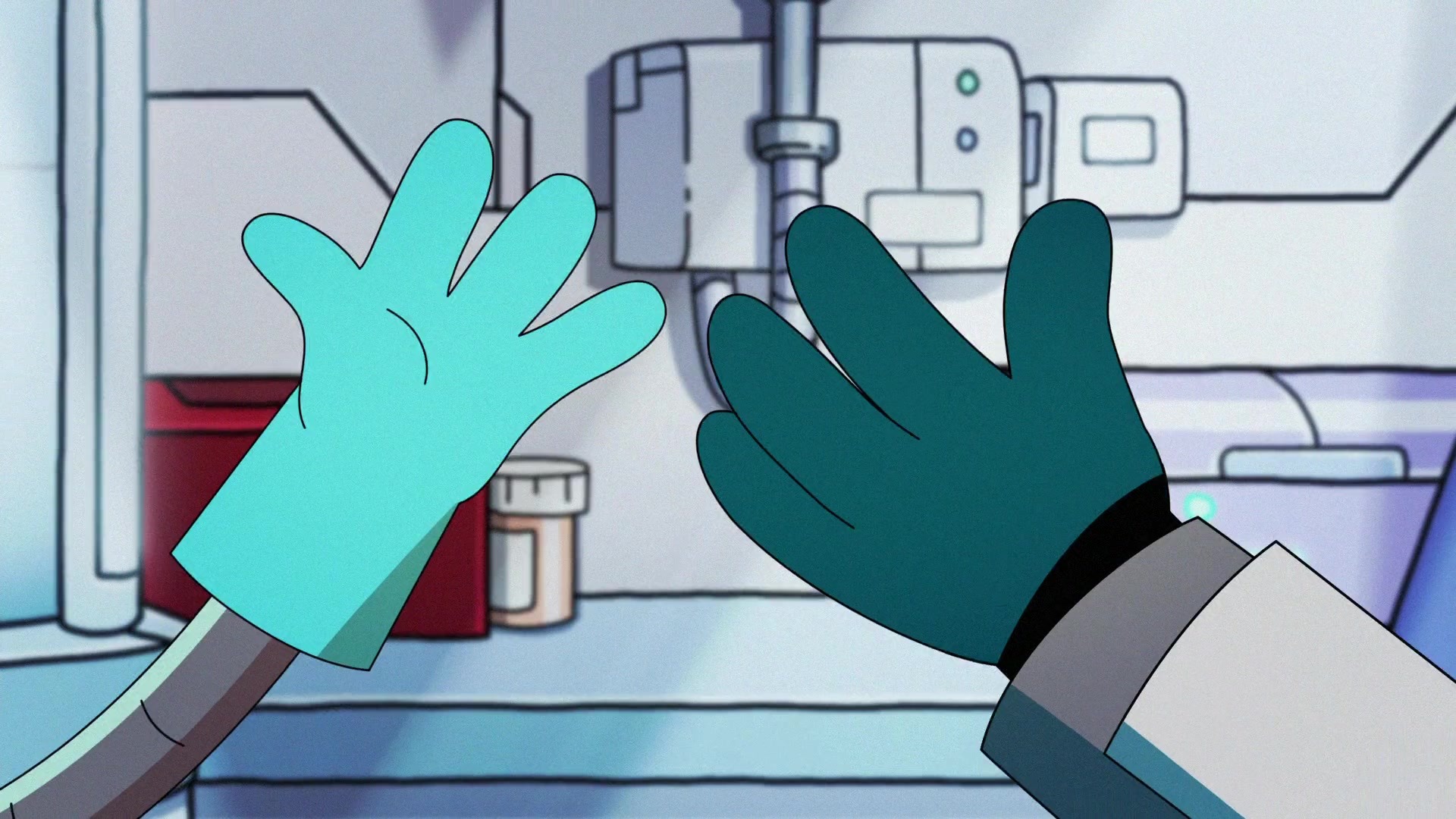 tv show, avocato (final space), gary goodspeed, glove, hand, final space Panoramic Wallpaper