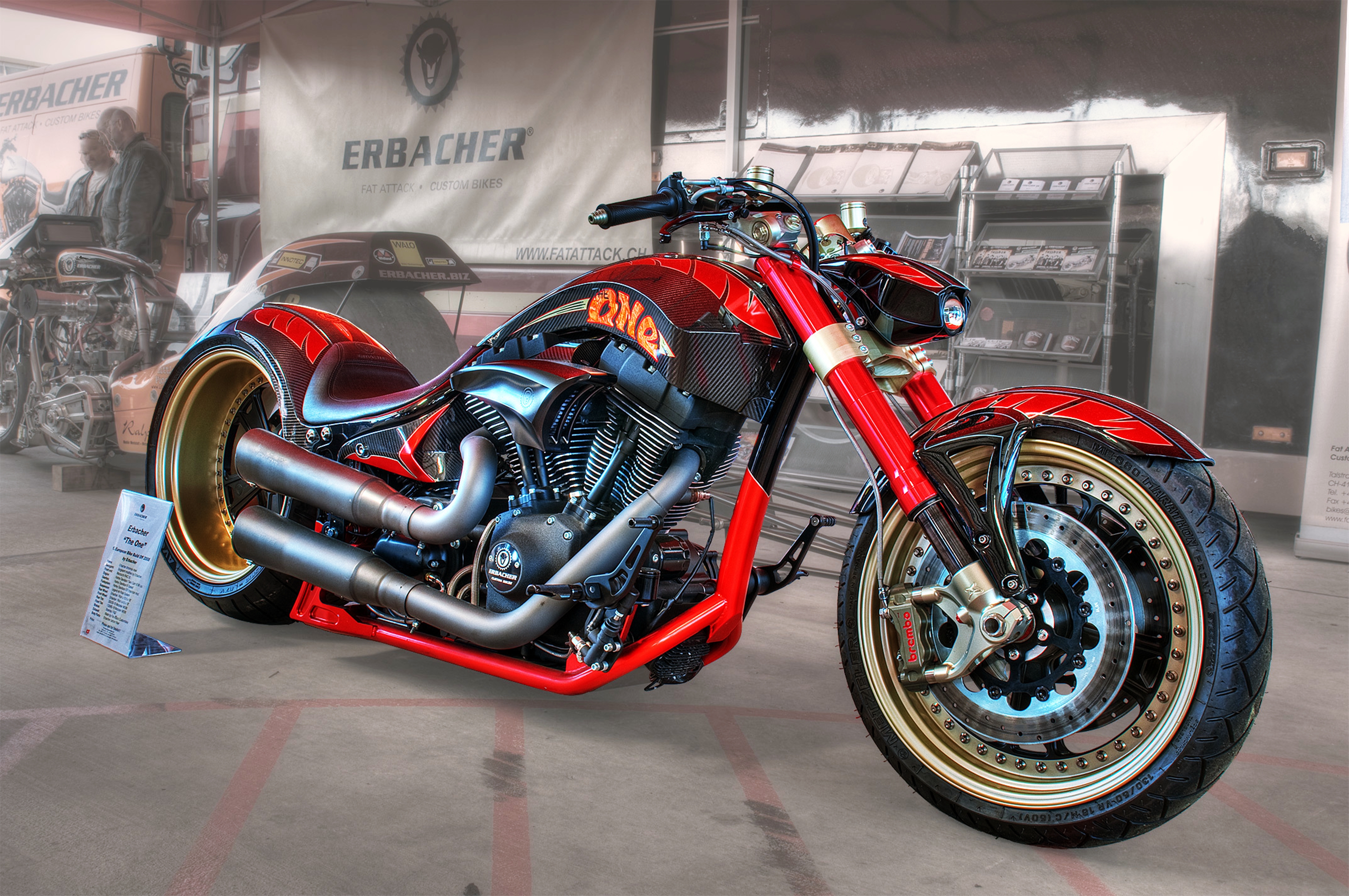 Download mobile wallpaper Motorcycle, Bike, Harley Davidson, Vehicles, Erbacher 