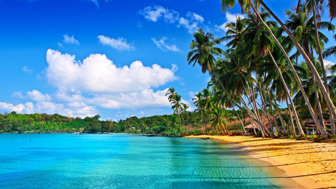 Скачать картинку Пляж, Океан, Тропический, Береговая Линия, Земля/природа в телефон бесплатно.