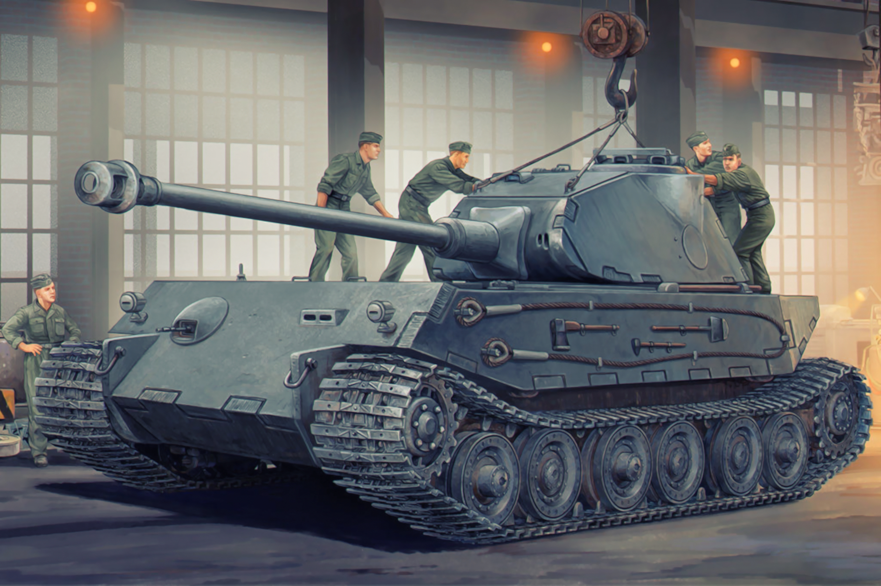 396589 скачать картинку тигр ii, военные, танк, танки - обои и заставки бесплатно