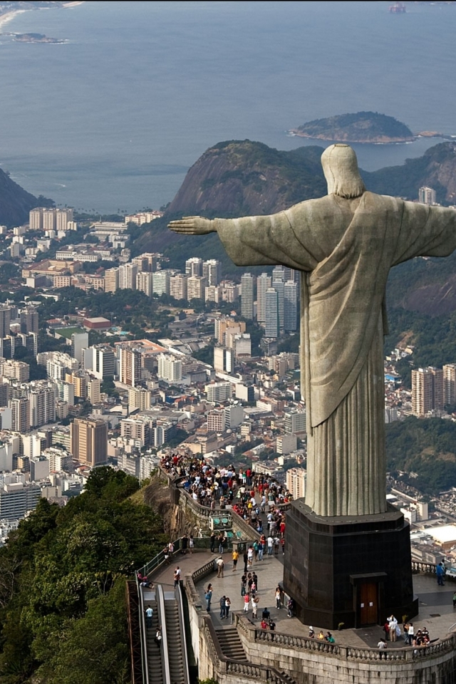 Скачать картинку Города, Рио Де Жанейро, Бразилия, Сделано Человеком в телефон бесплатно.