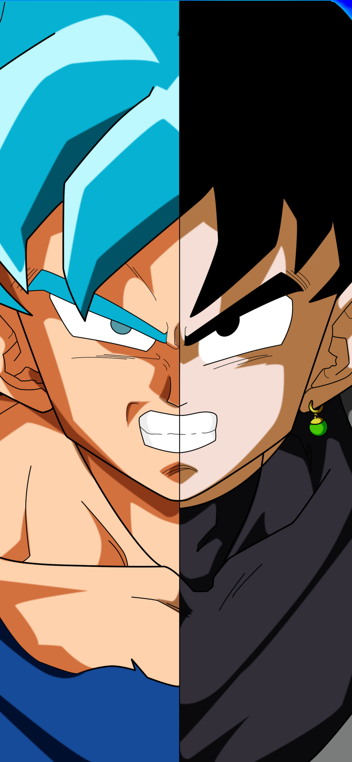 Handy-Wallpaper Dragon Ball, Animes, Son Goku, Dragonball Super, Ssgss Goku, Schwarzer Son Goku, Schwarz (Dragon Ball) kostenlos herunterladen.