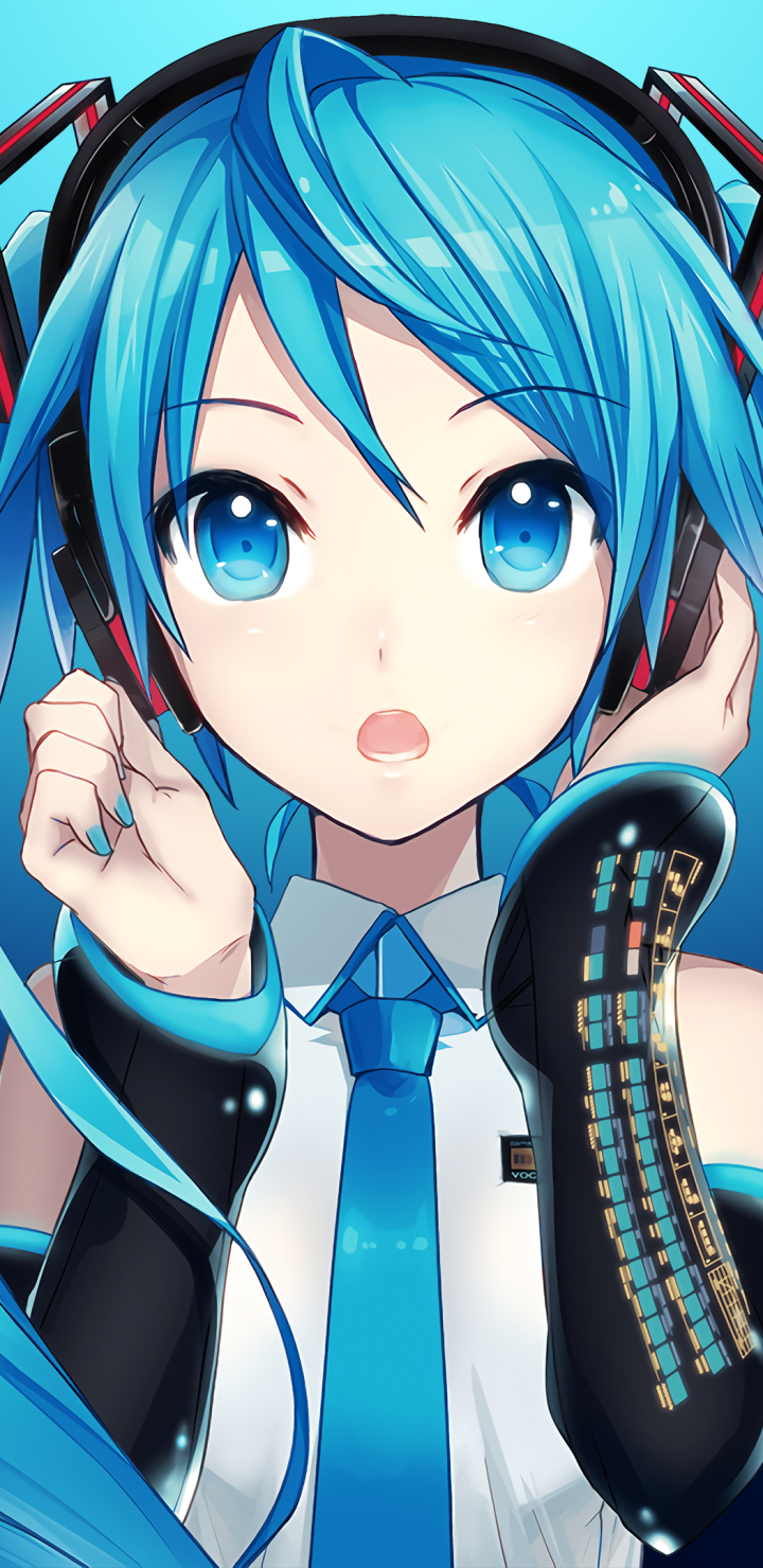 Download mobile wallpaper Anime, Vocaloid, Blue Eyes, Blue Hair, Hatsune Miku for free.
