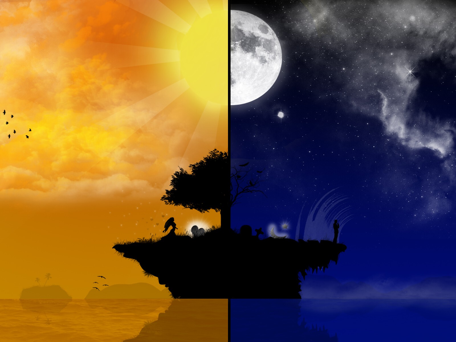 Laden Sie das Natur, Nacht, Künstlerisch-Bild kostenlos auf Ihren PC-Desktop herunter