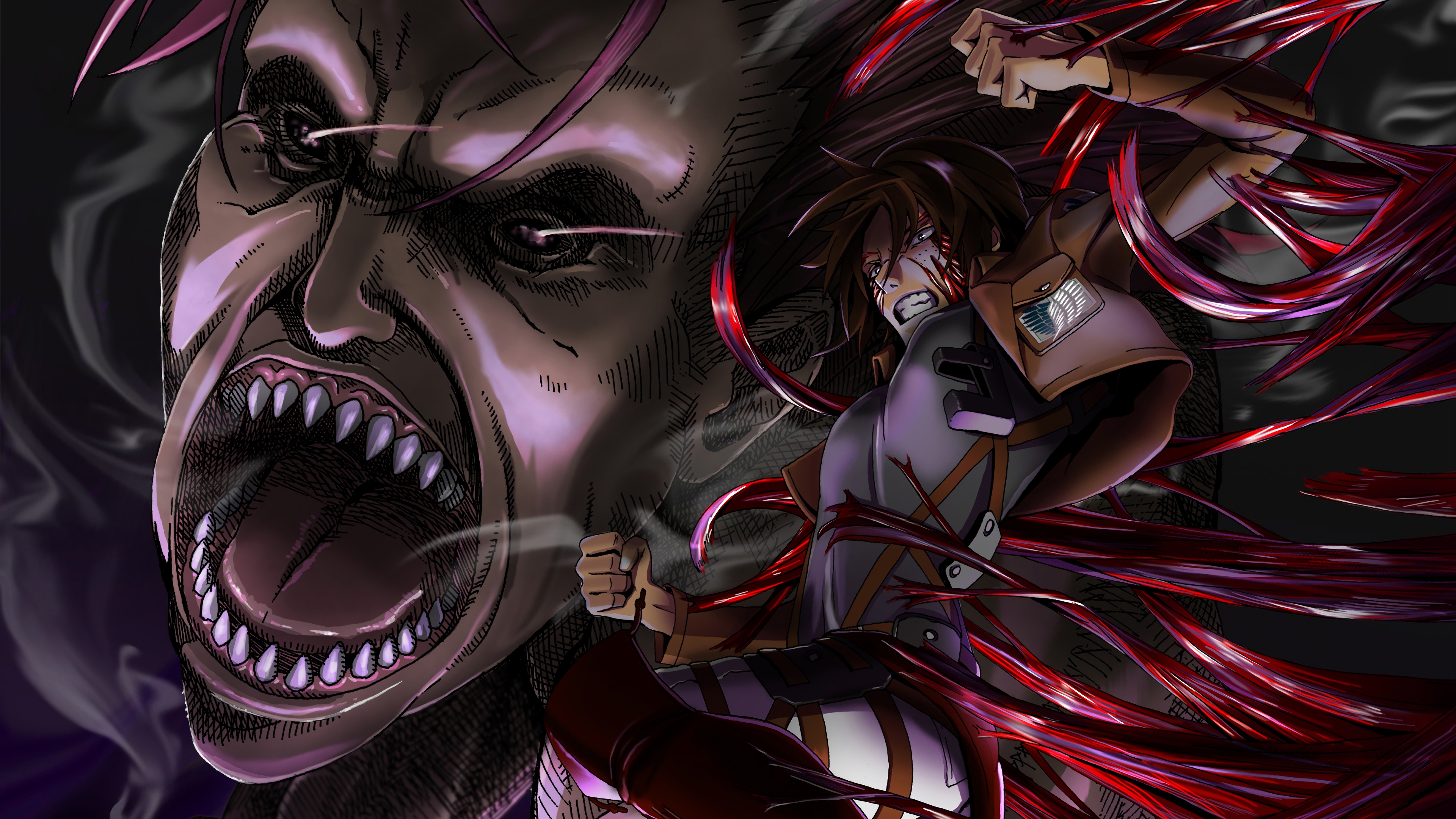 Free download wallpaper Anime, Attack On Titan, Ymir (Attack On Titan) on your PC desktop