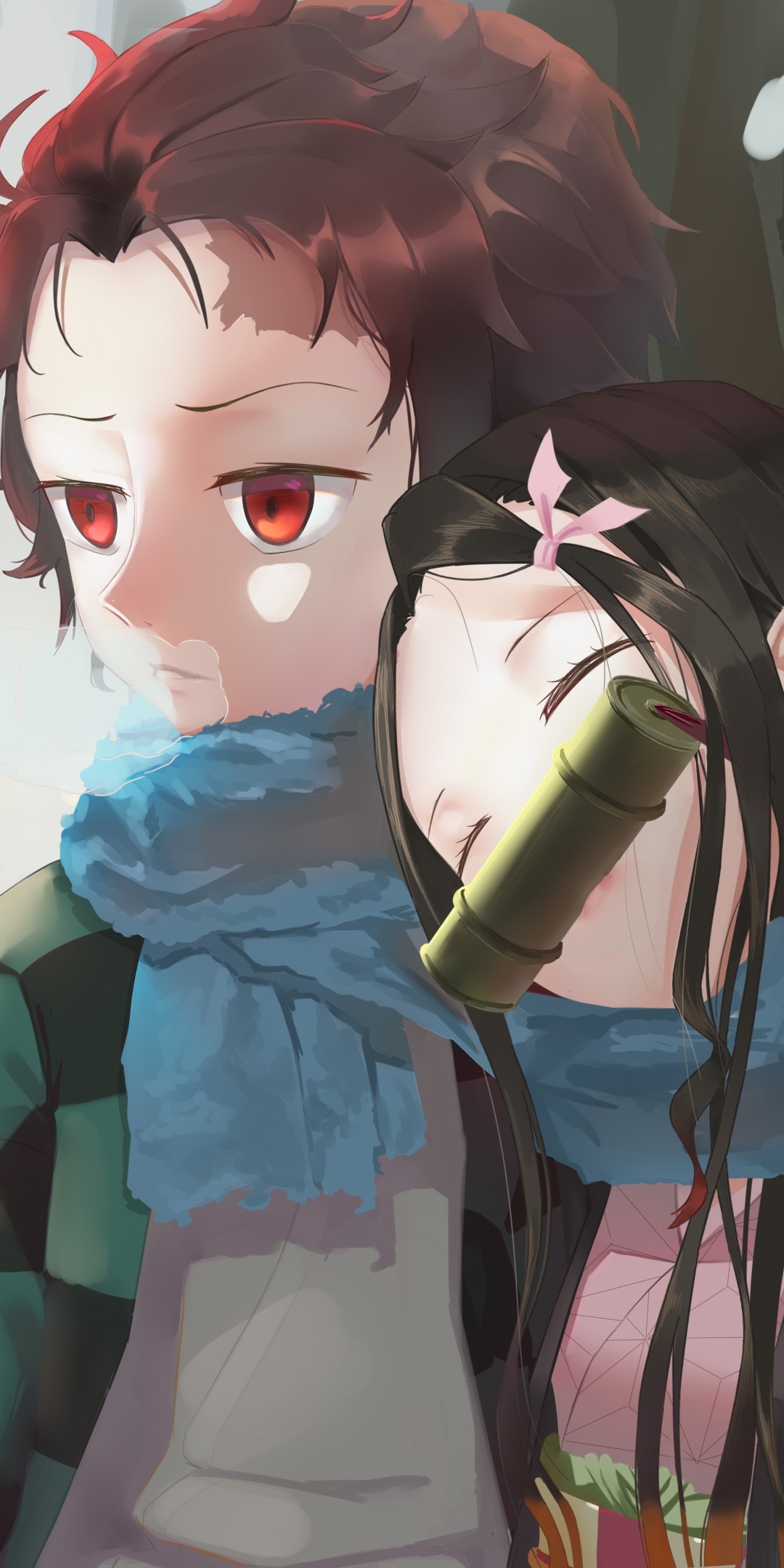 Baixar papel de parede para celular de Anime, Nezuko Kamado, Demon Slayer: Kimetsu No Yaiba, Tanjiro Kamado gratuito.