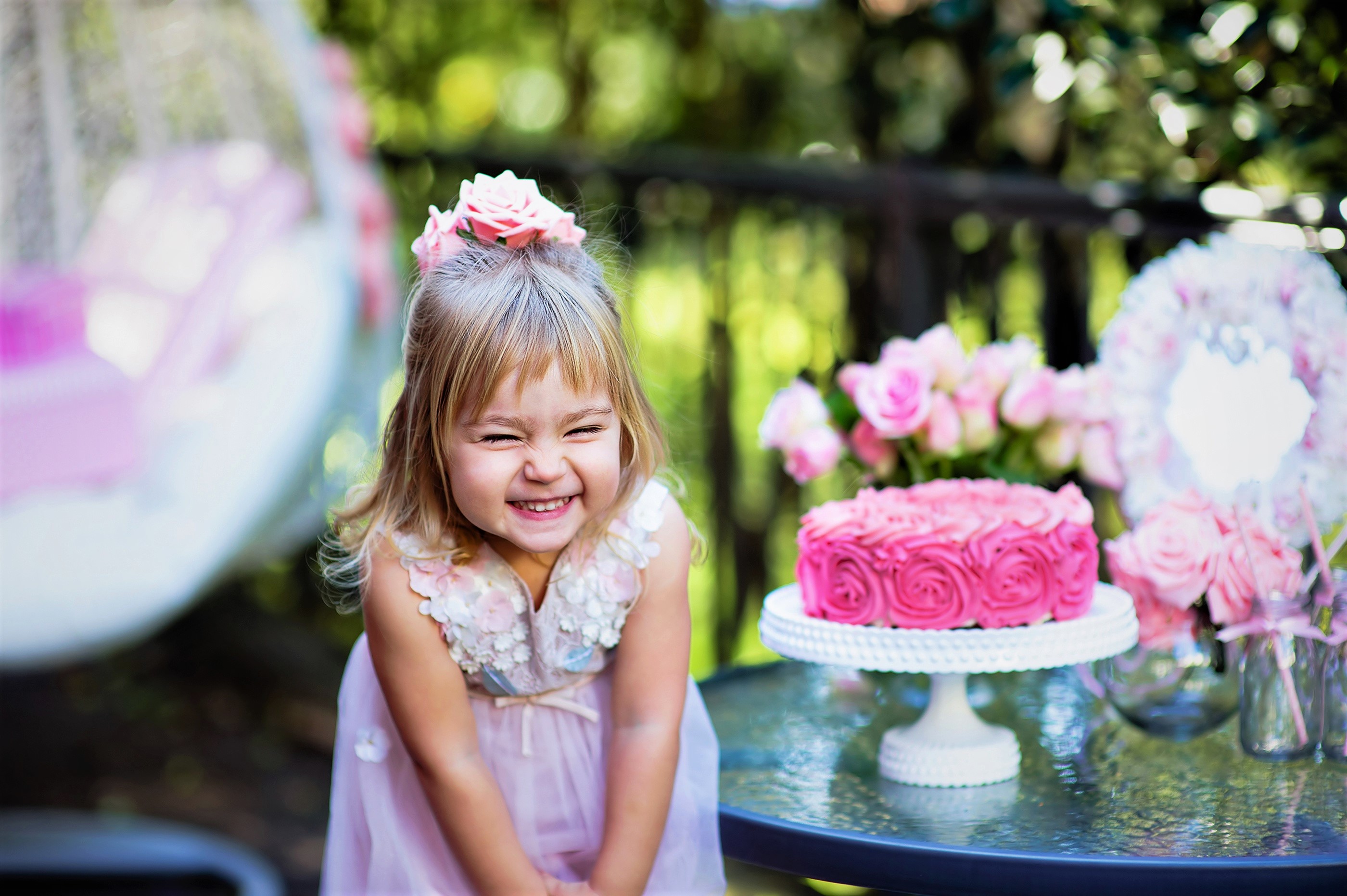 Download mobile wallpaper Cake, Child, Cute, Photography, Birthday, Little Girl for free.