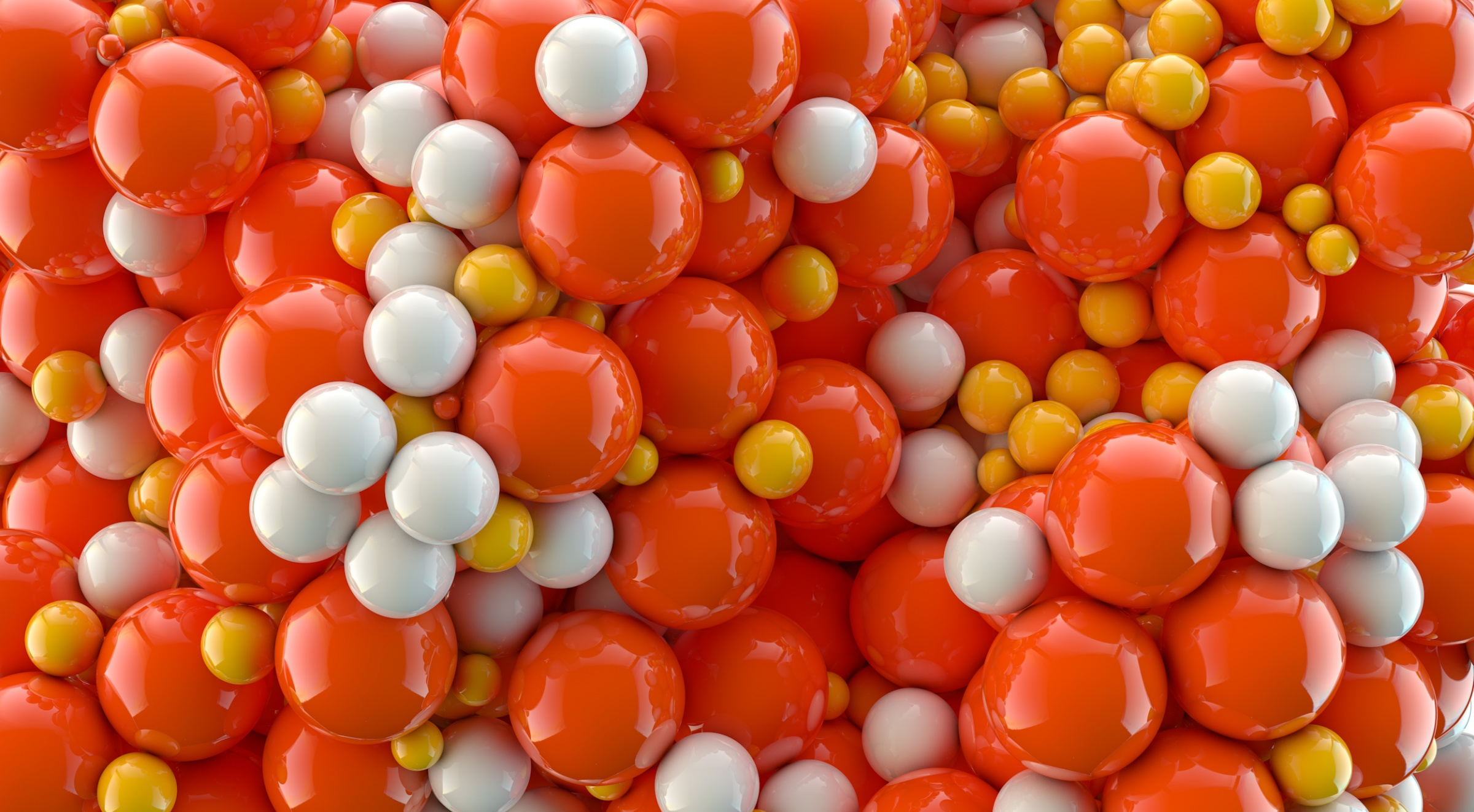 Скачать обои бесплатно 3D, Графика, Мяч, Абстрактные, Оранжевый Цвет) картинка на рабочий стол ПК