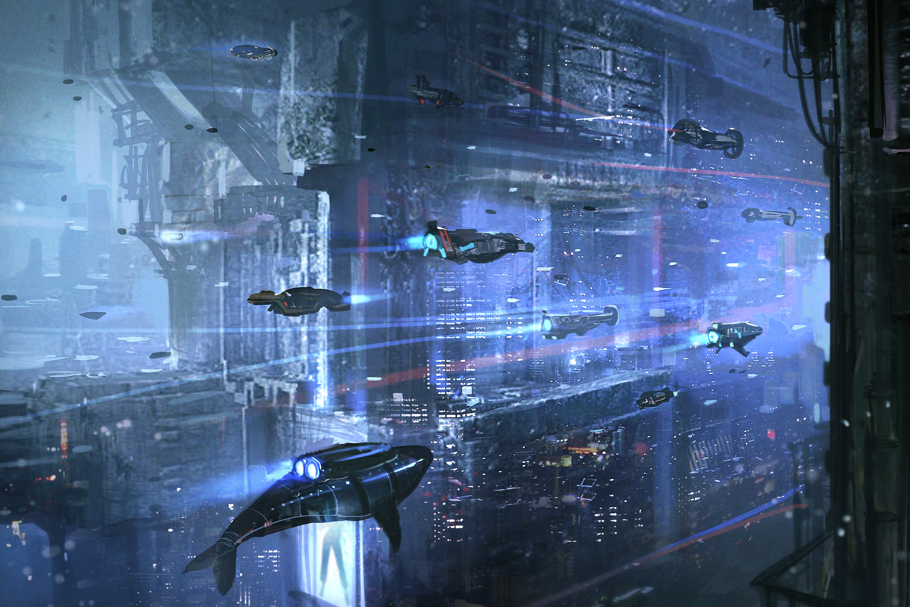 Free download wallpaper Cyberpunk, Sci Fi on your PC desktop