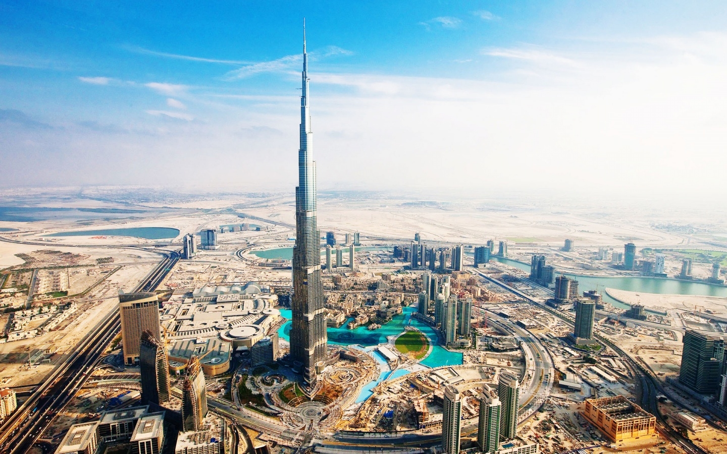 1499403 descargar fondo de pantalla burj khalifa, hecho por el hombre, aéreo, edificio, ciudad, paisaje urbano, dubái, panorama, rascacielos: protectores de pantalla e imágenes gratis