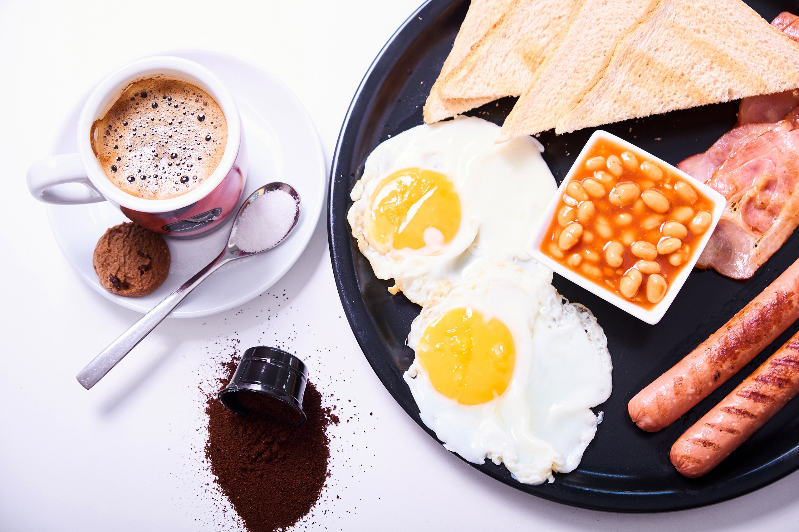 PCデスクトップに卵, 静物, 朝ごはん, 食べ物, コーヒー画像を無料でダウンロード