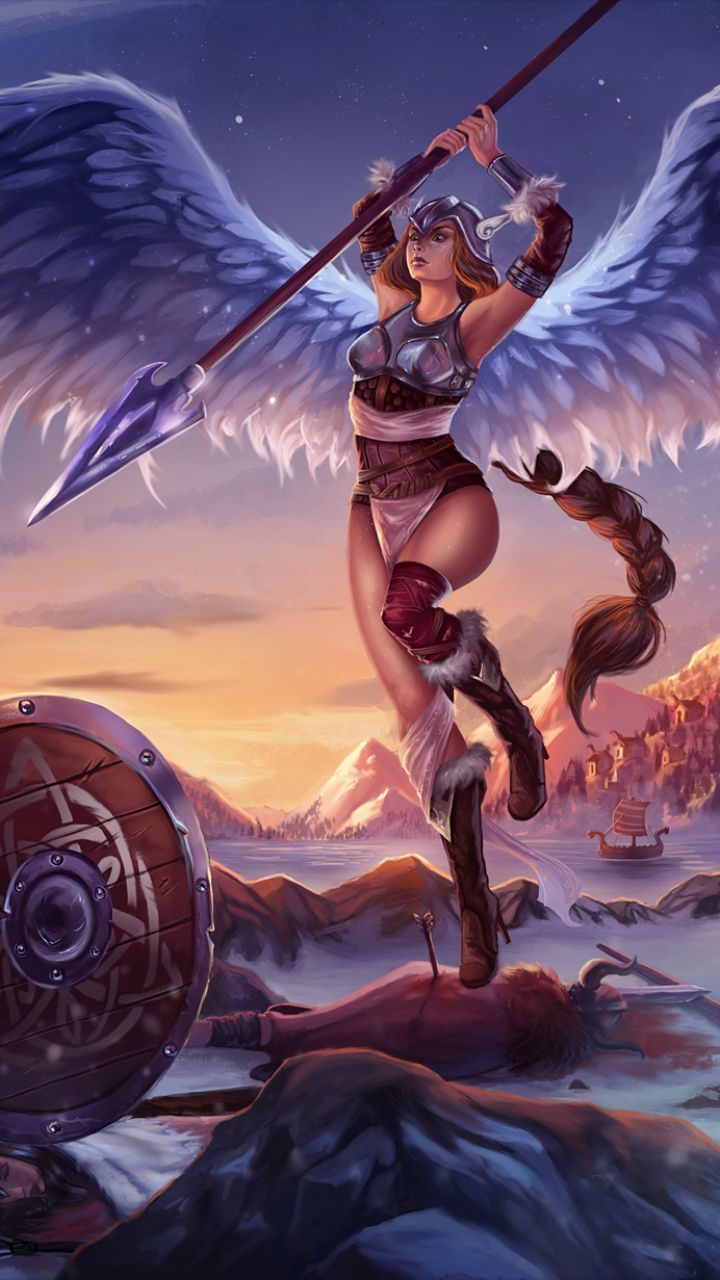 Download mobile wallpaper Fantasy, Valkyrie for free.