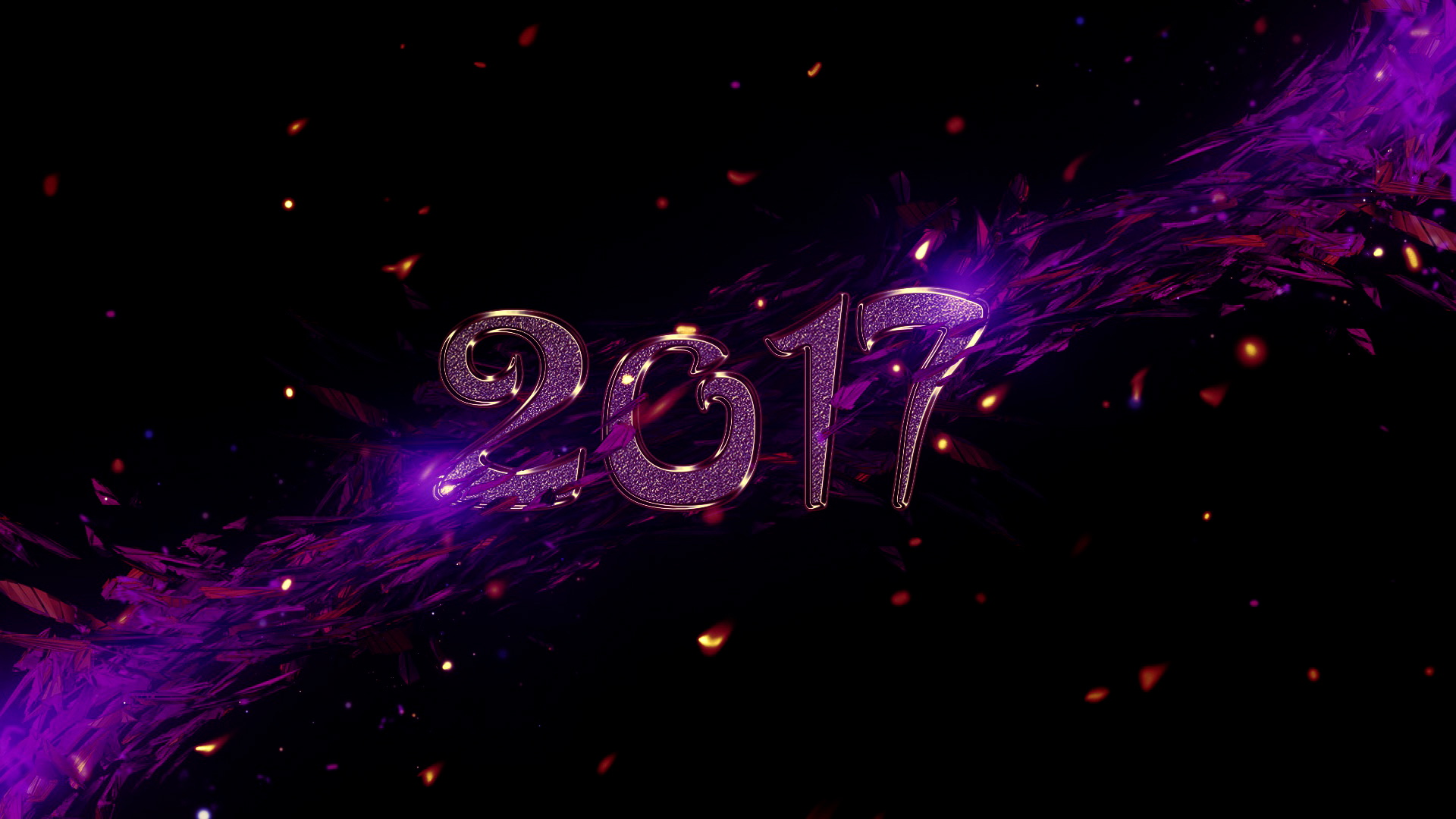 805994 descargar imagen día festivo, año nuevo 2017, año nuevo, púrpura: fondos de pantalla y protectores de pantalla gratis