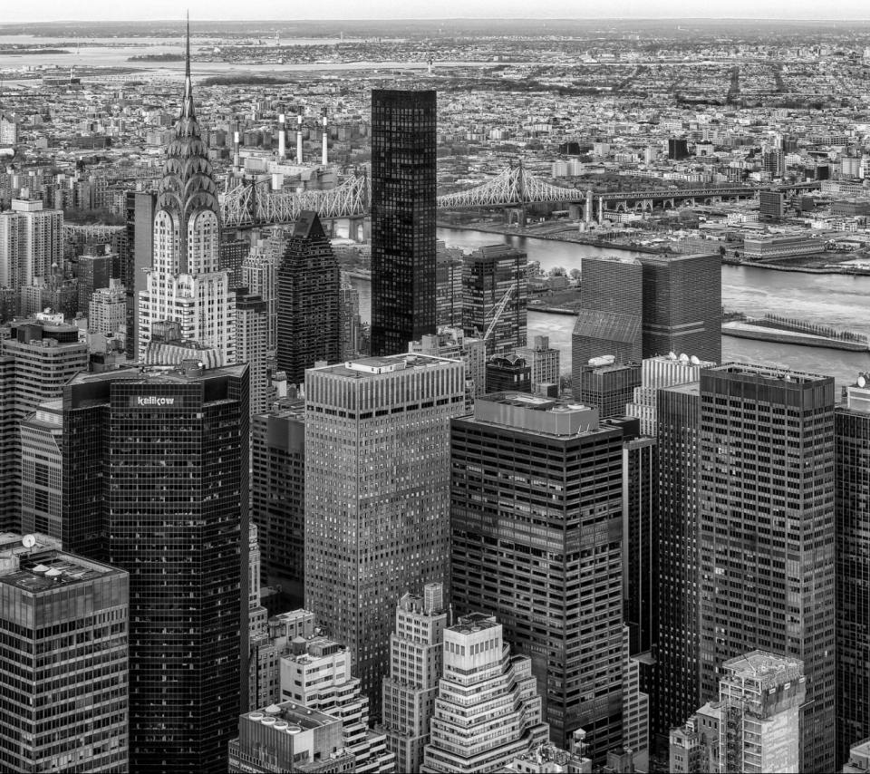 Download mobile wallpaper Cities, New York, Man Made, Black & White for free.