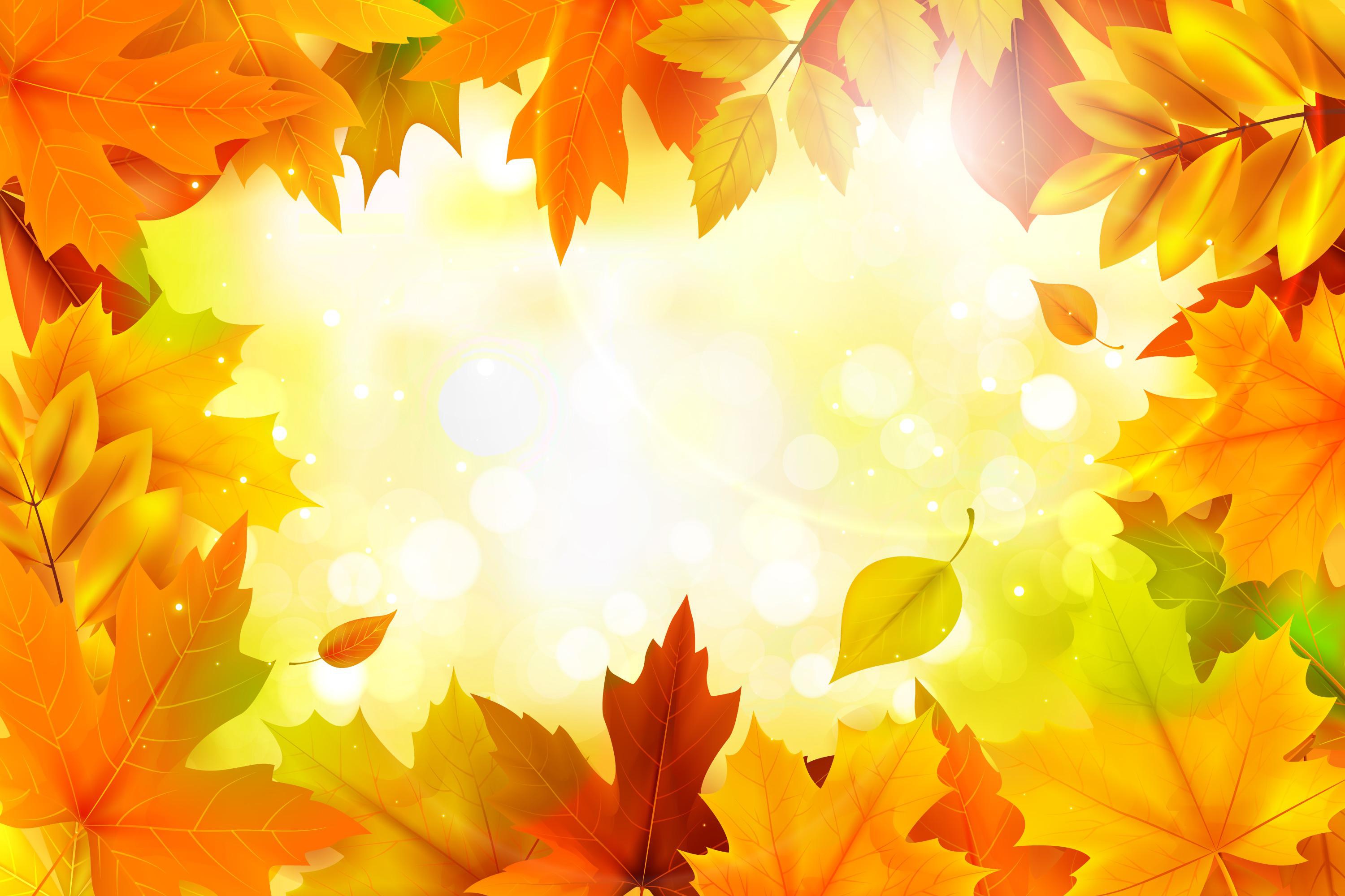 Скачать обои бесплатно Осень, Лист, Кленовый Лист, Художественные картинка на рабочий стол ПК