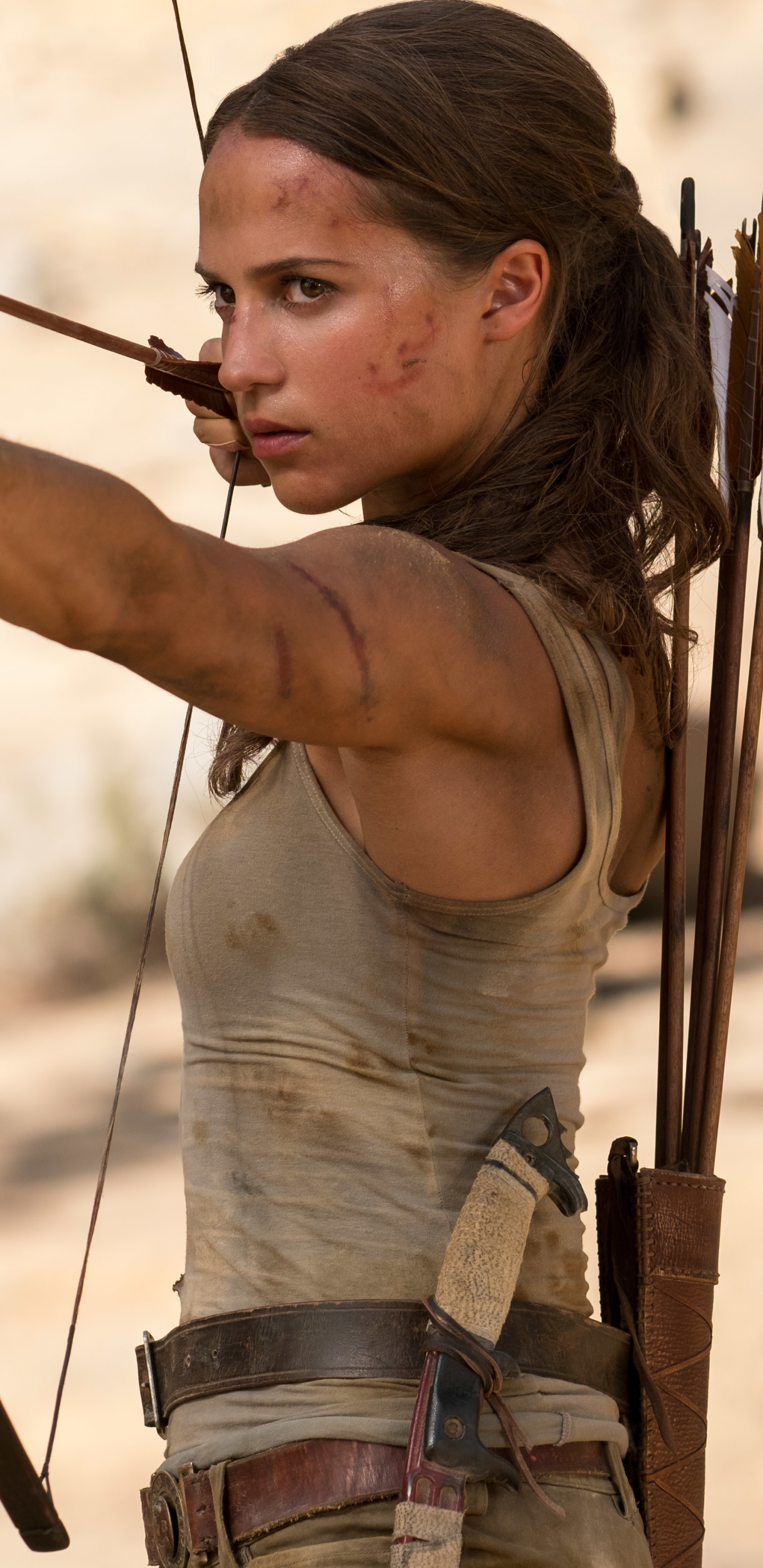 Download mobile wallpaper Movie, Lara Croft, Alicia Vikander, Tomb Raider (2018) for free.