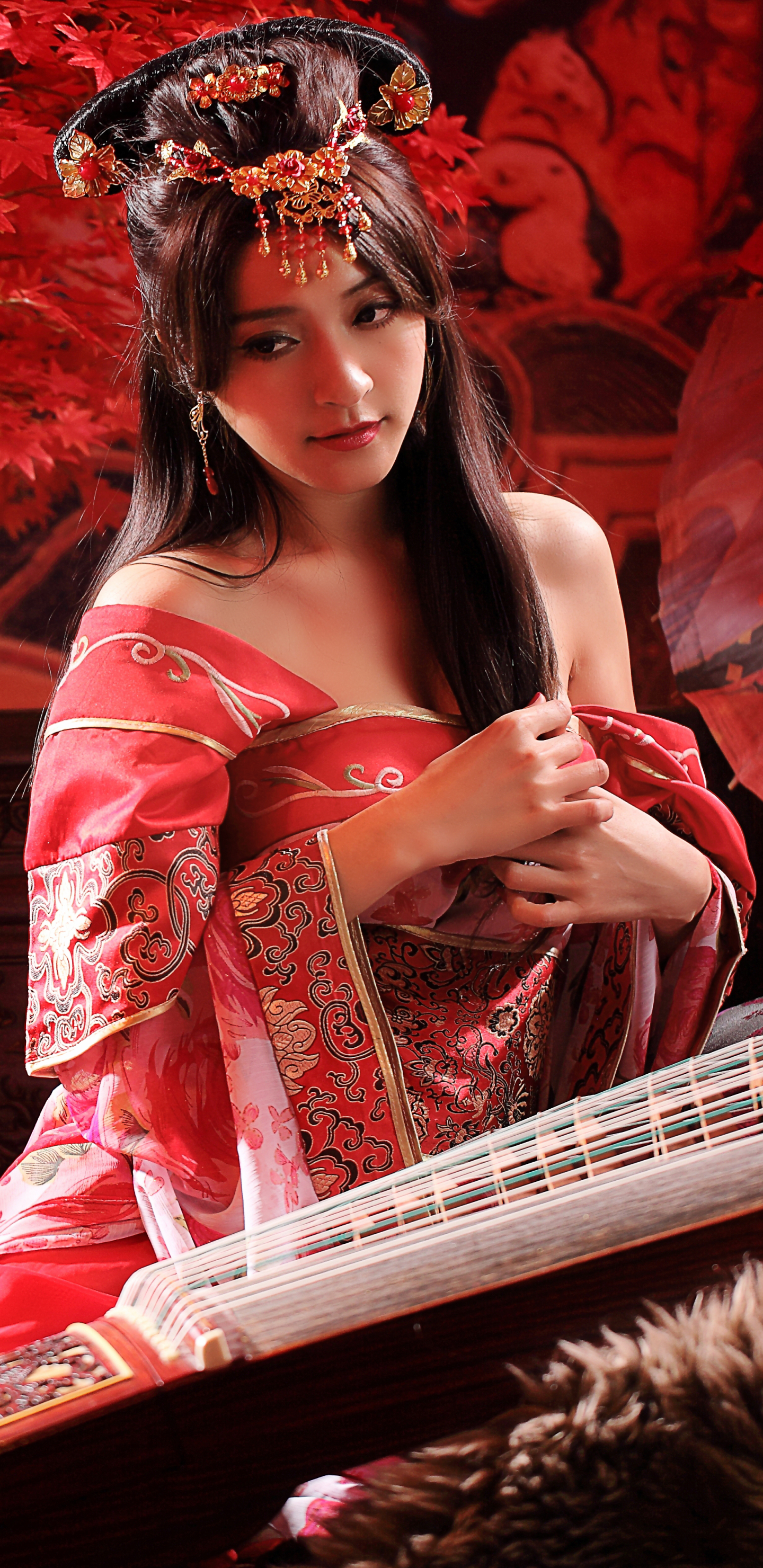 Download mobile wallpaper Women, Asian, Taiwanese, Traditional Costume, Hair Dress for free.