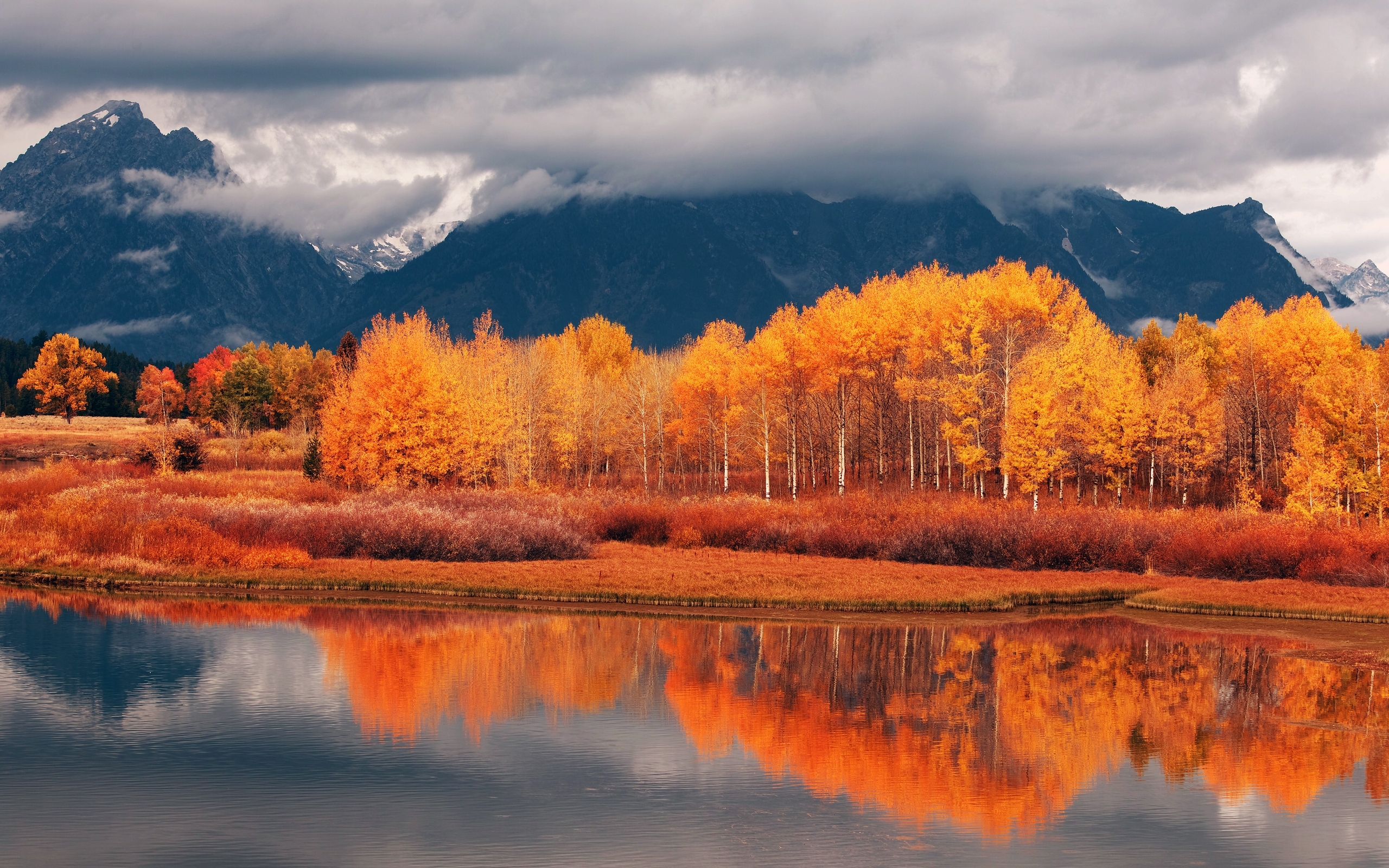 Download mobile wallpaper Rivers, Landscape, Autumn for free.