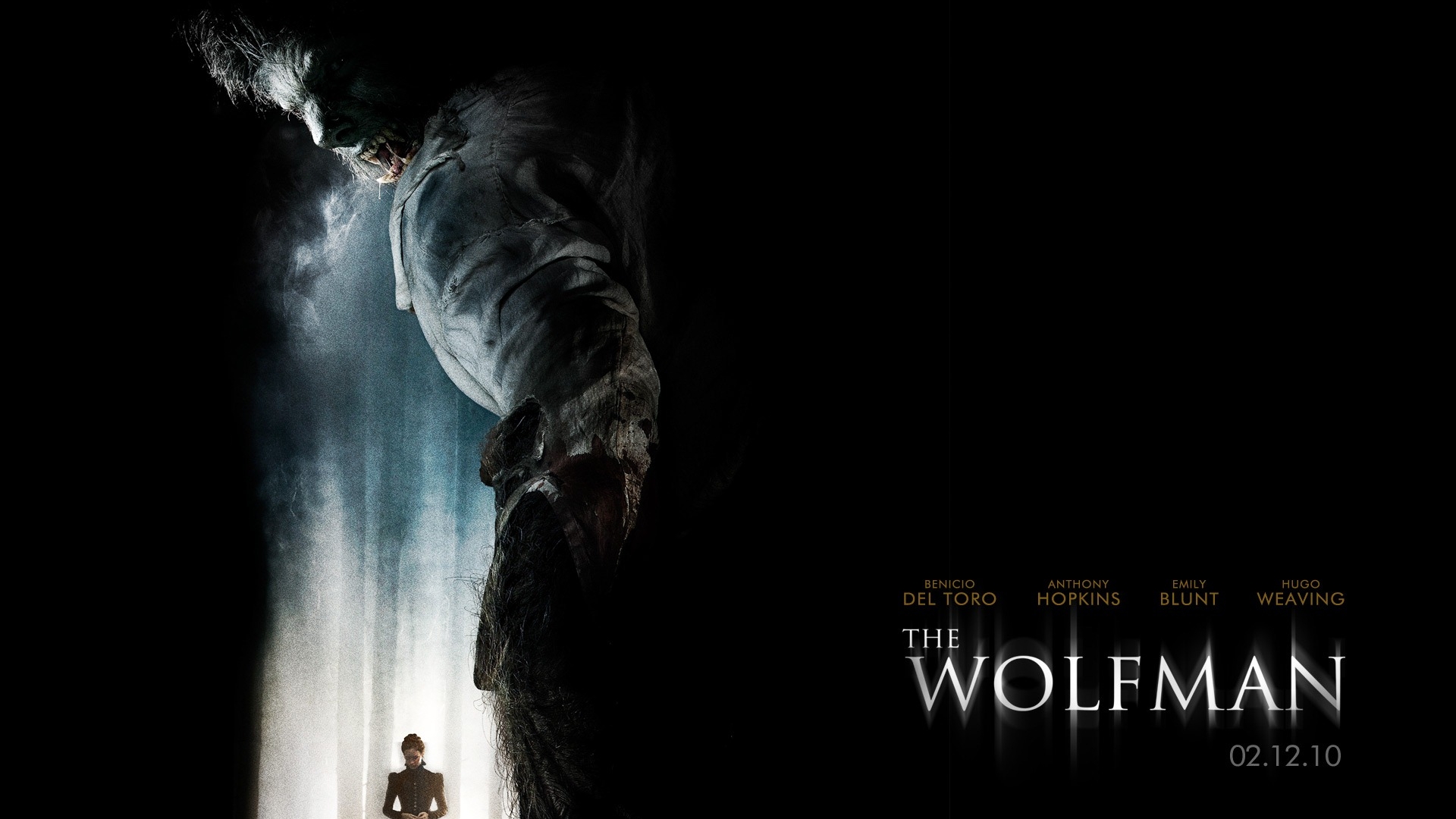 183555 descargar fondo de pantalla películas, el hombre lobo (2010): protectores de pantalla e imágenes gratis